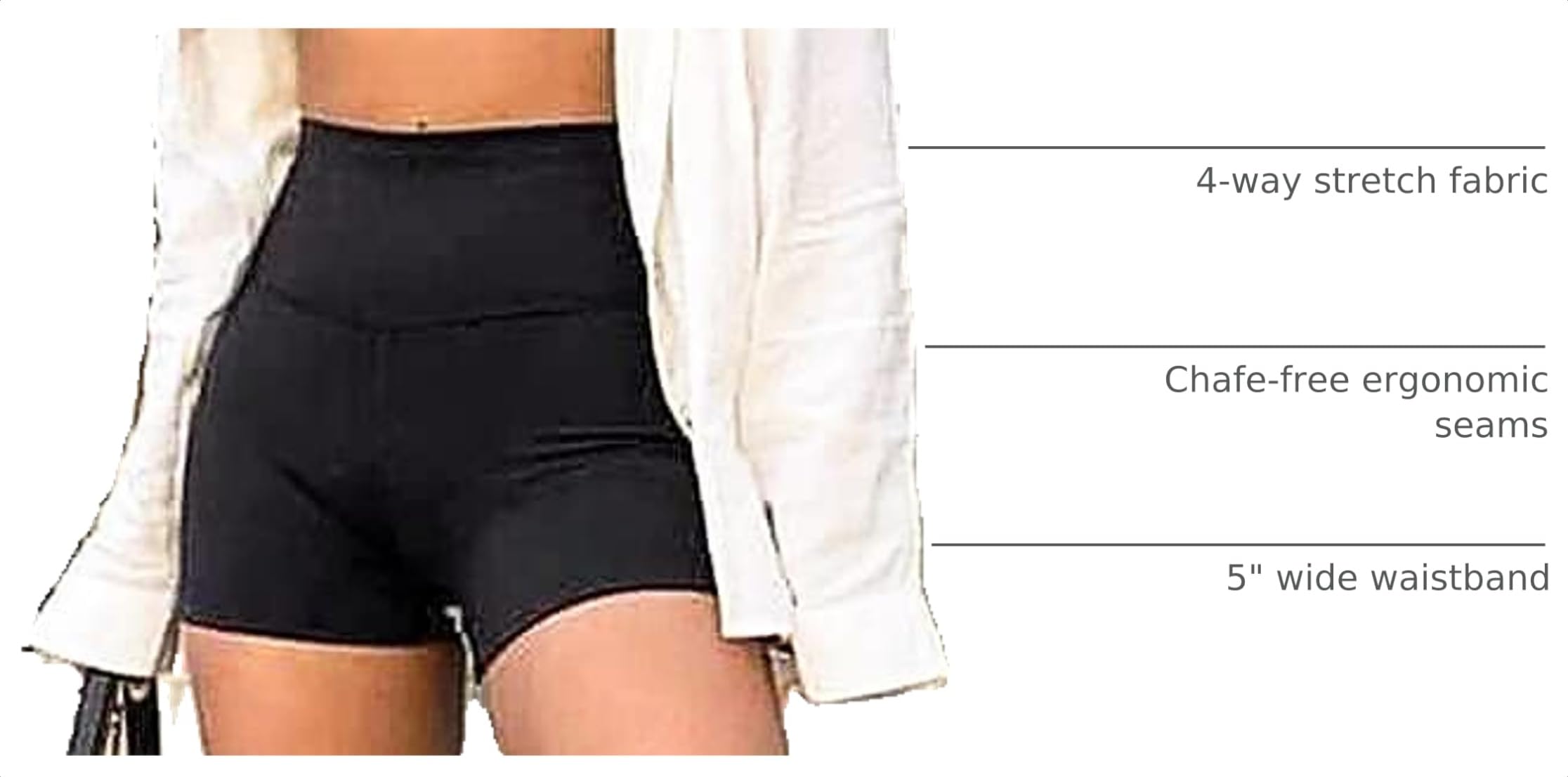 FULLSOFT 4 Pack Biker Shorts for Women with Pockets – 5" High Waisted Tummy Control Workout Yoga Running Gym Tennis Shorts