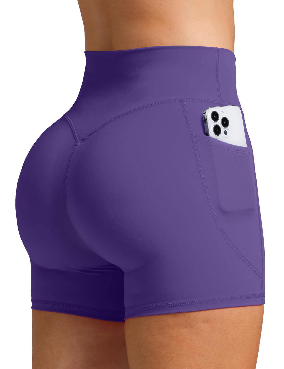 Olmlmt Biker Shorts Women 4.5" with Pockets High Waisted Spandex Yoga Workout Shorts
