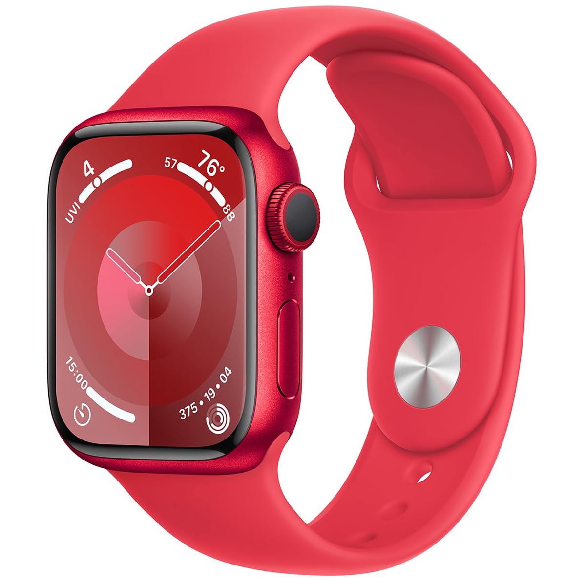 Apple Watch Series 9 [GPS 45mm] Midnight Aluminum Case with Midnight Sport Band M/L (Renewed)