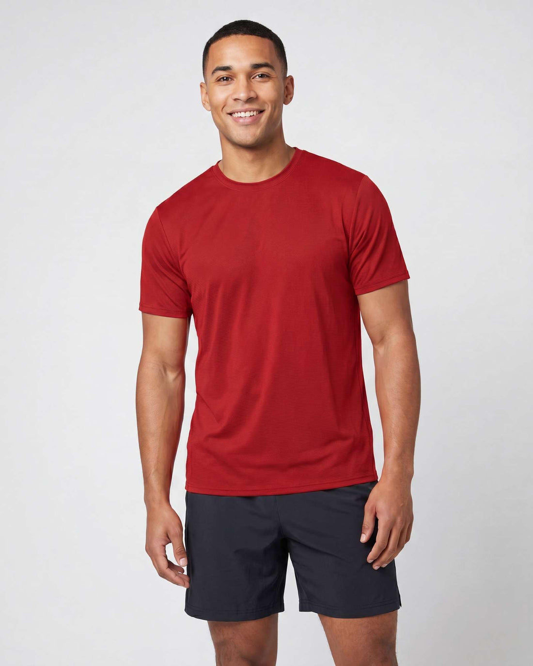 5 Pack Men's Dry Fit Short Sleeve Crew T Shirts Gym Tees Athletic Workout | Breeze Tech, Cooling Moisture Wicking Breathable, Soft Casual Workout, Running Hiking Exercise Soccer
