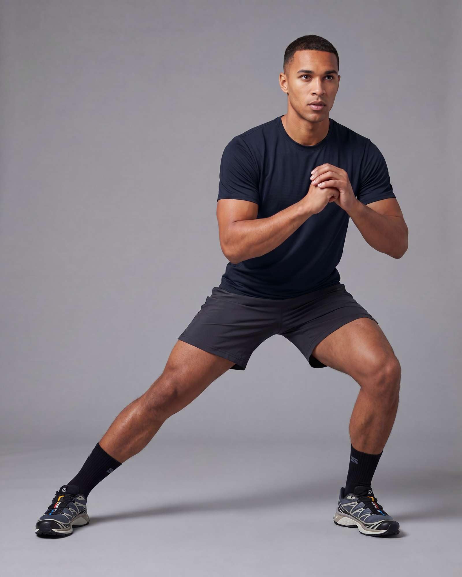 5 Pack Men's Dry Fit Short Sleeve Crew T Shirts Gym Tees Athletic Workout | Breeze Tech, Cooling Moisture Wicking Breathable, Soft Casual Workout, Running Hiking Exercise Soccer