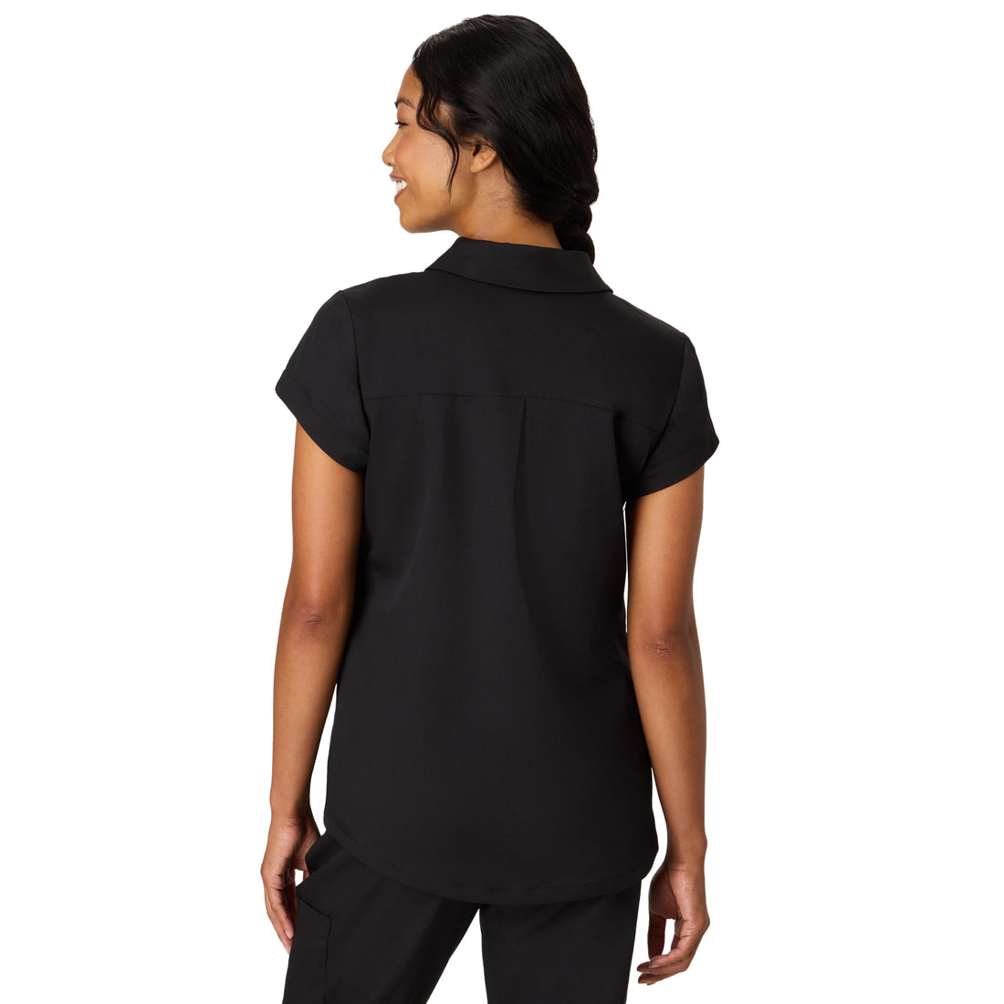 Hanes Women's Scrubs Top, Premium Polo V-Neck Moisture-Wicking Odor Control Women's Shirt