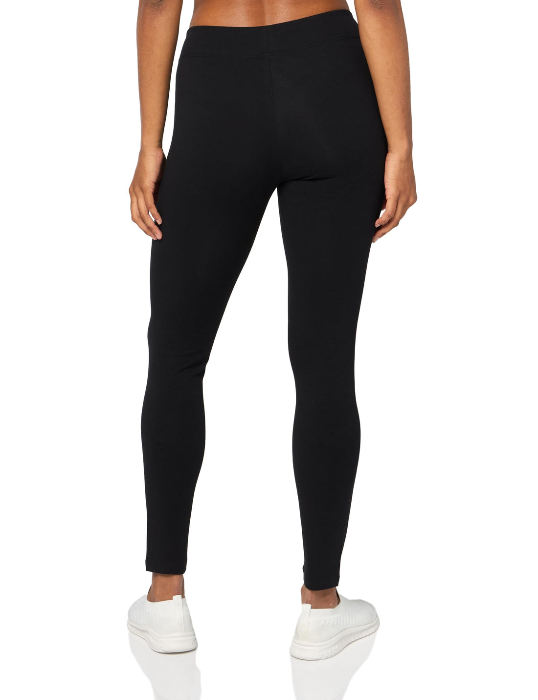 L'eggs Casual Women's Cotton Leggings for All Day Wear, Premium Blend, Stretchy Comfort Waistband, Black