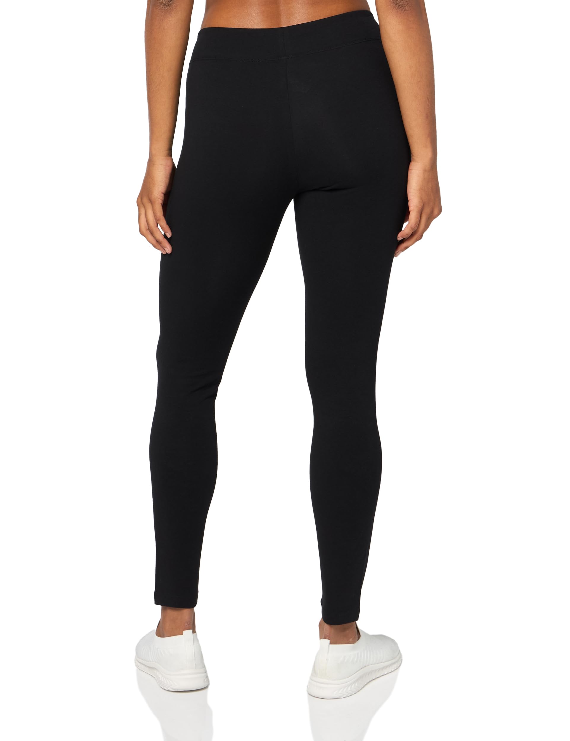 L'eggs Casual Women's Cotton Leggings for All Day Wear, Premium Blend, Stretchy Comfort Waistband, Black