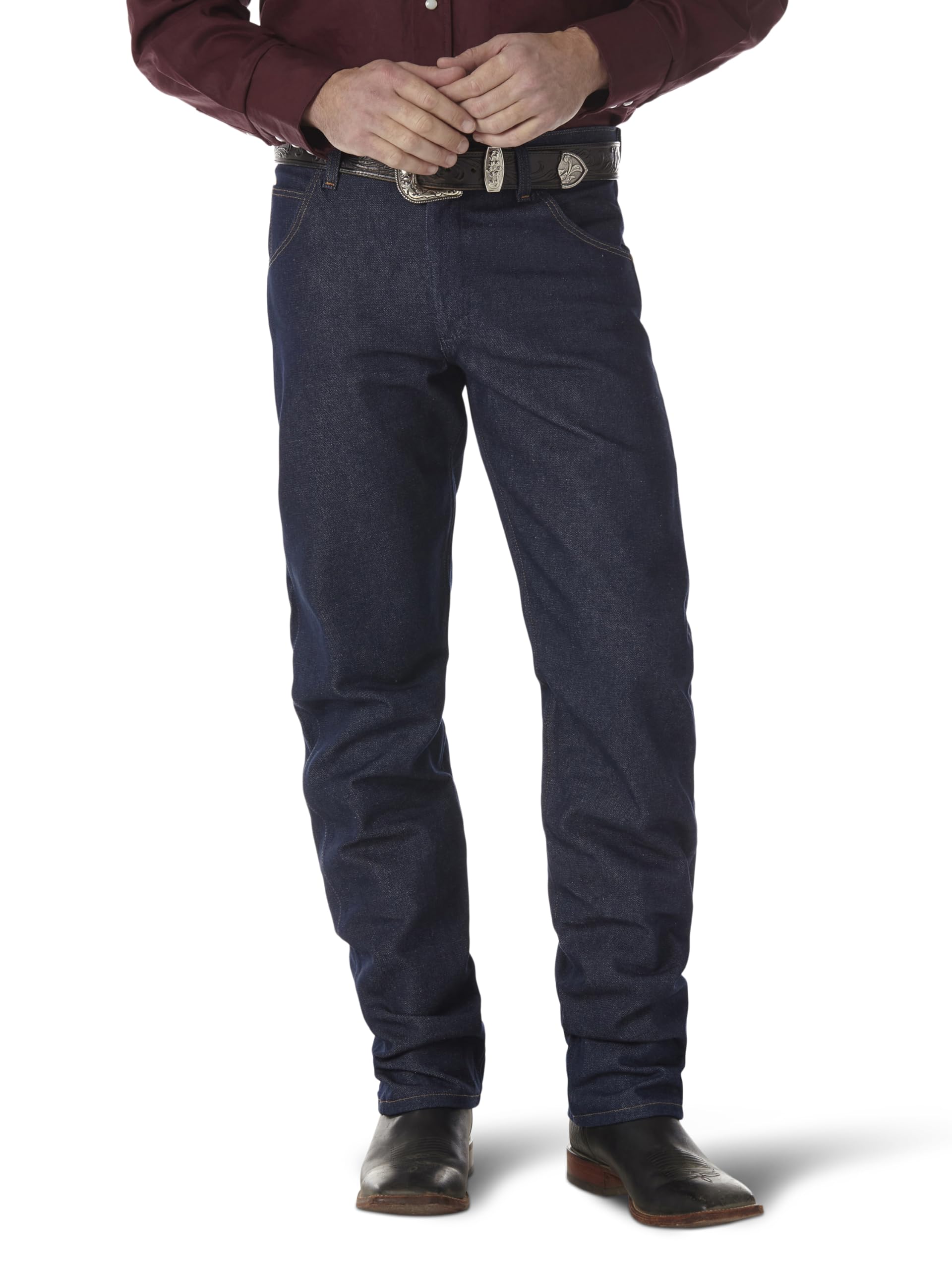 Men's Wrangler Premium Performance Regular Fit Blue Jean - 47MWZSW