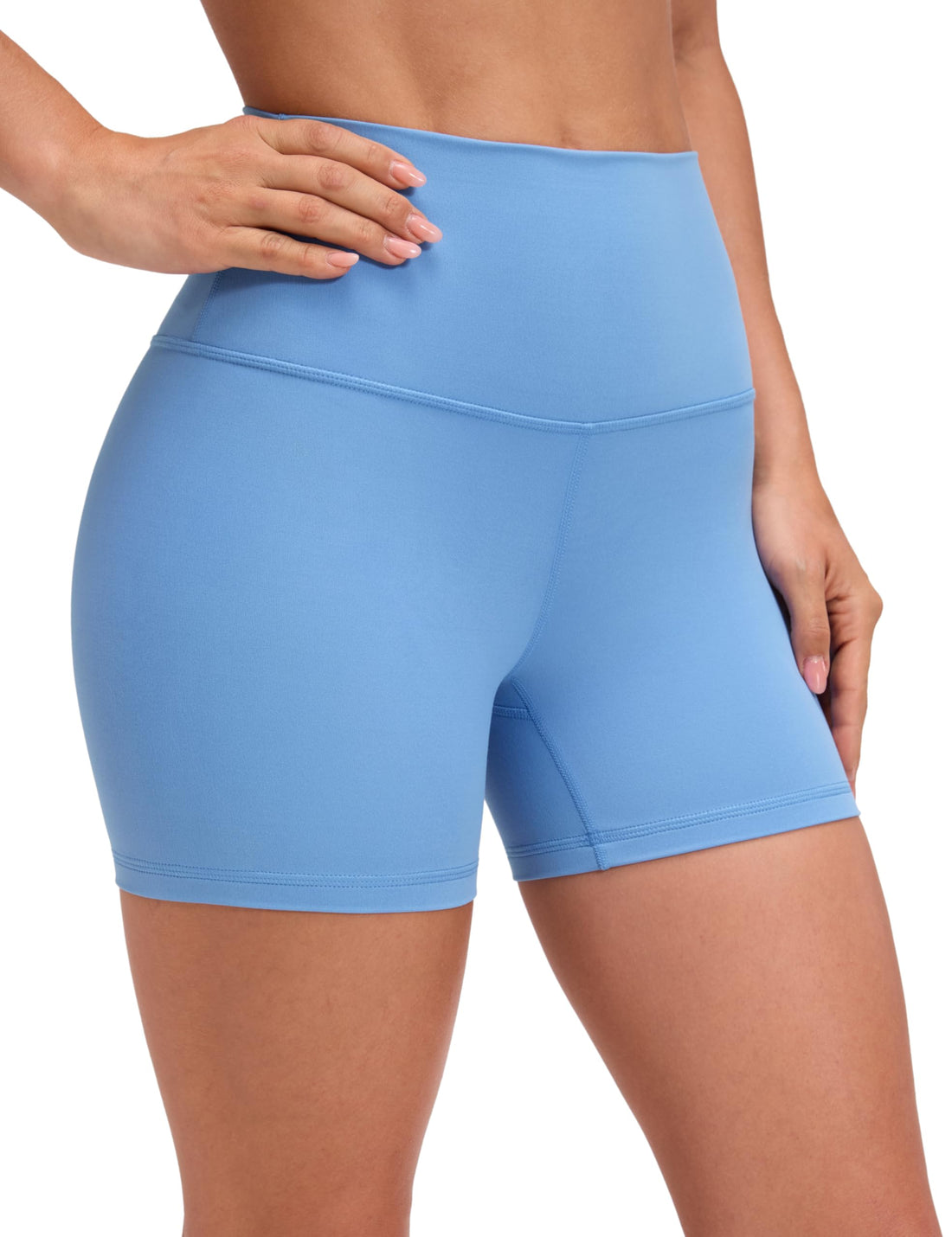 CRZ YOGA Butterluxe Biker Shorts 4" | Extremely Soft, Gentle Compression, Yoga, High Waisted, for Women