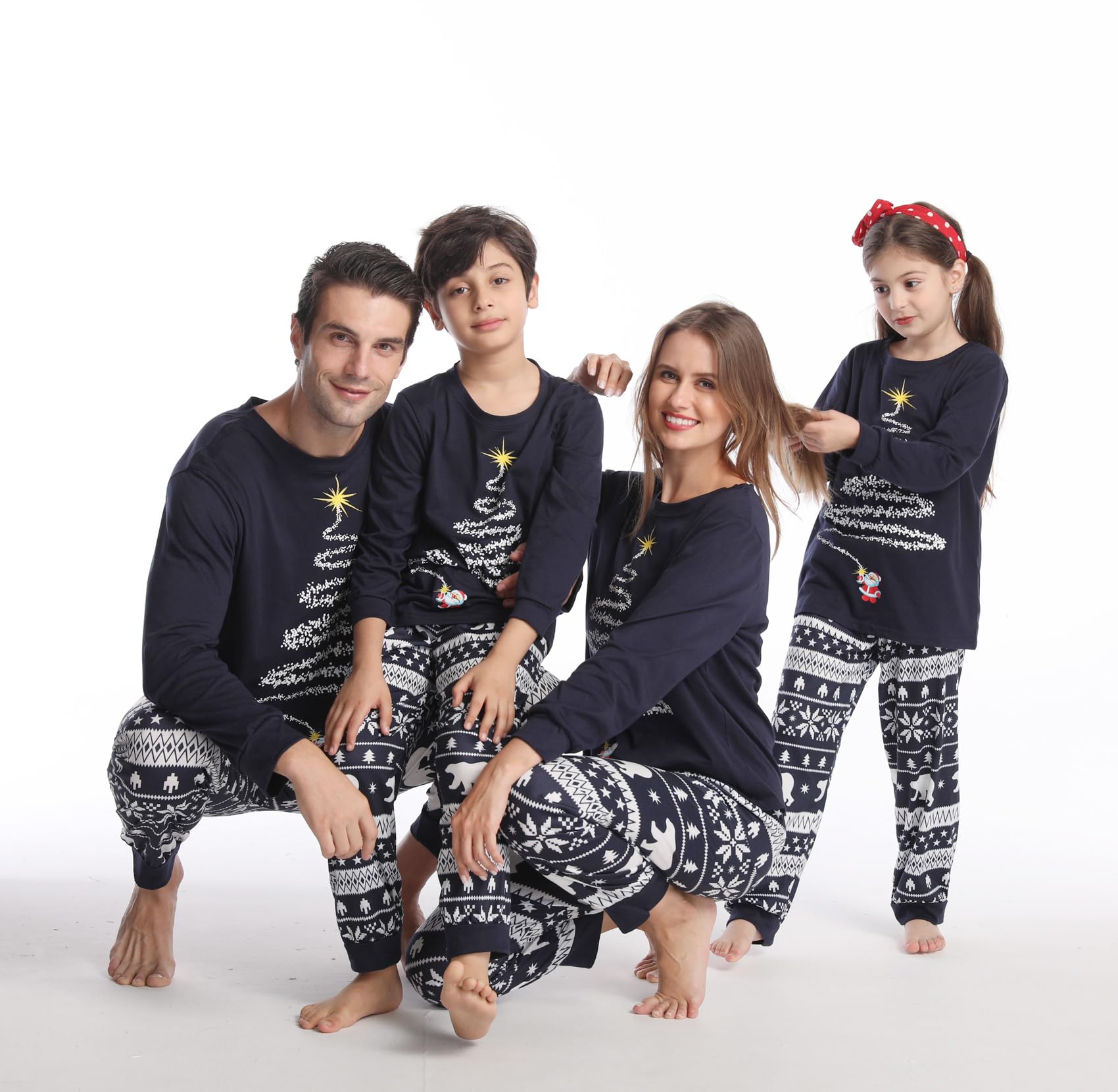 Family Christmas Pajamas Matching sets,Matching Christmas Pajamas Set for family,Womens Sleepwear, Xmas PJS Set