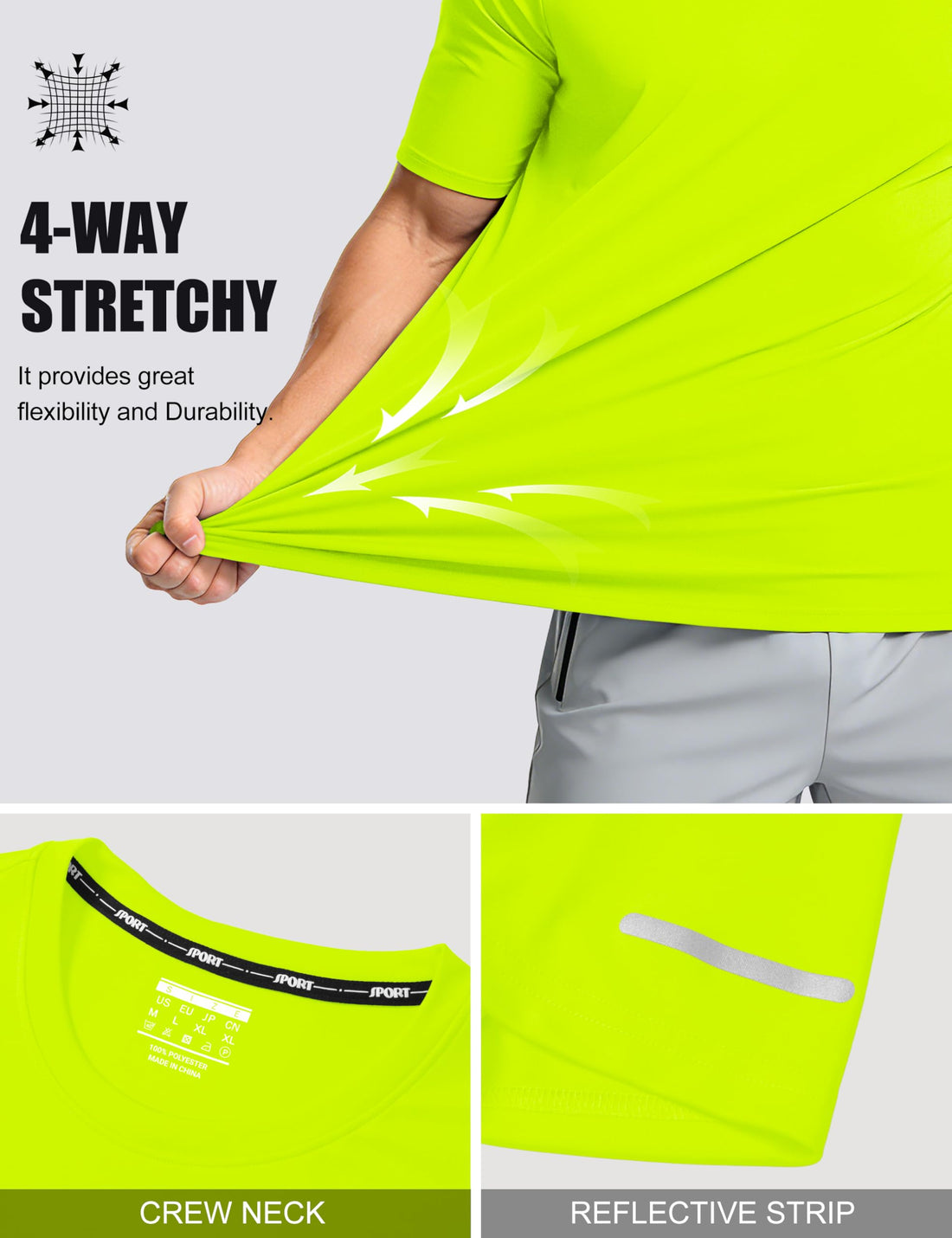MAGCOMSEN Mens Workout Shirts Dry Fit Sun Protection Athletic Short Sleeve Shirt UPF 50+ Gym Running Swim Rash Guard Top