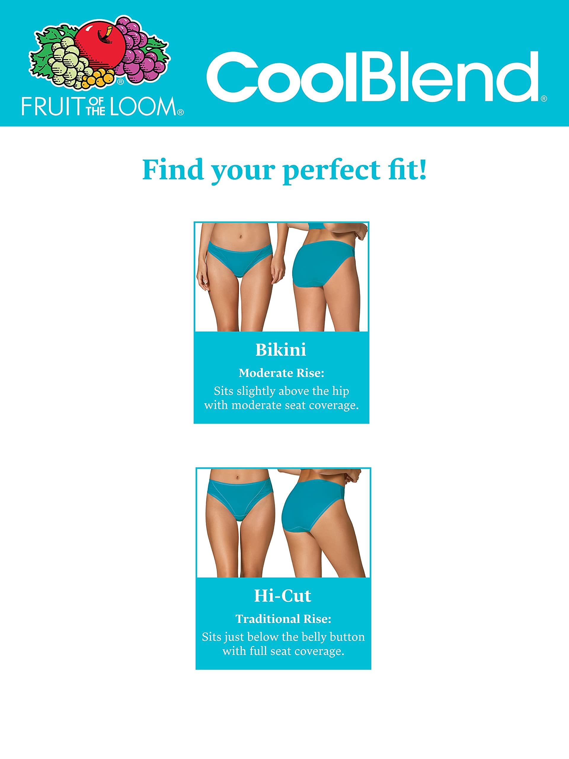 Fruit of the Loom womens Breathable Underwear, Moisture Wicking Keeps You Cool & Comfortable, Available in Plus Size