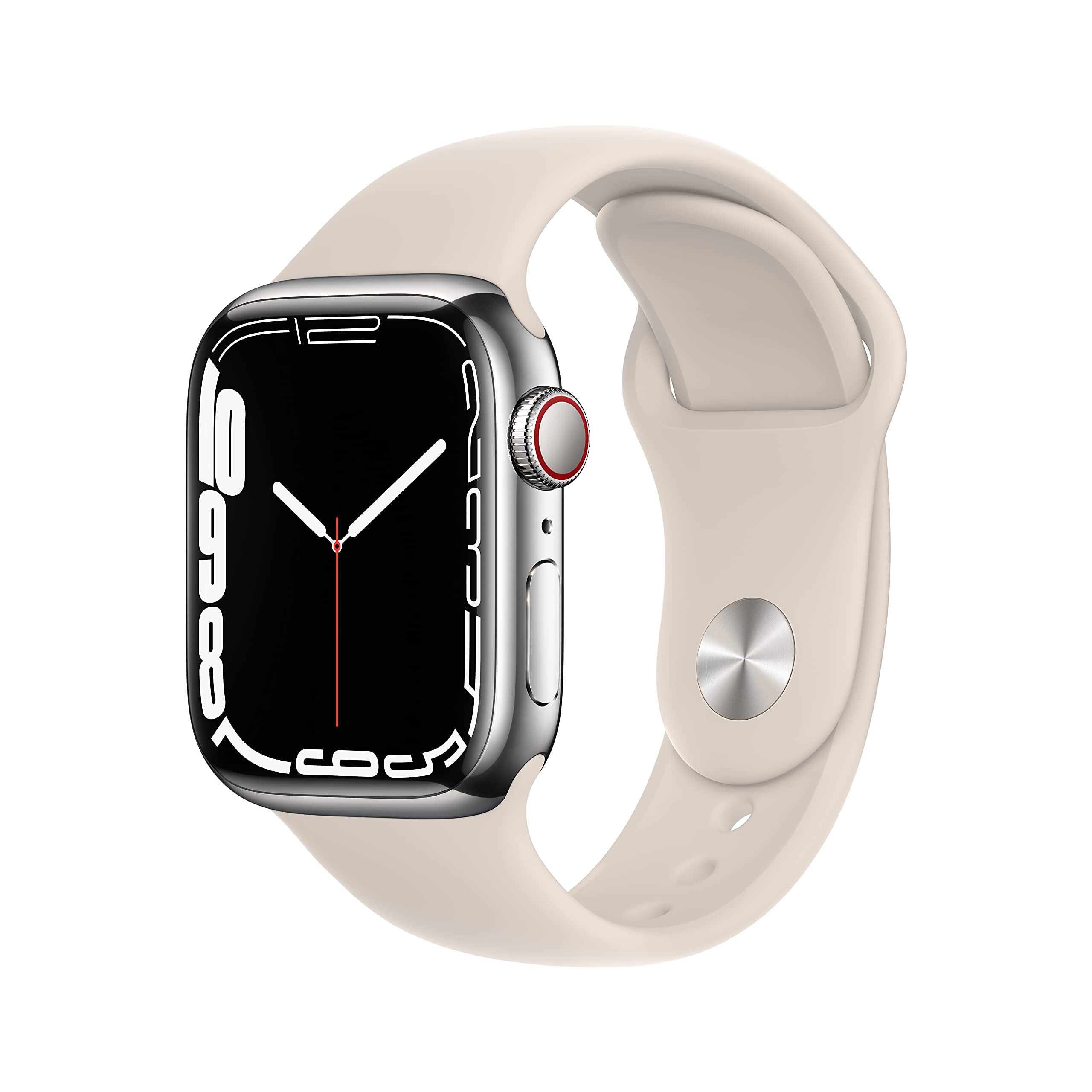 Apple Watch Series 7 [GPS + Cellular 45mm] Smart watch w/ (PRODUCT)RED Aluminum Case with (PRODUCT)RED Sport Band. Fitness Tracker, Blood Oxygen & ECG Apps, Always-On Retina Display, Water Resistant