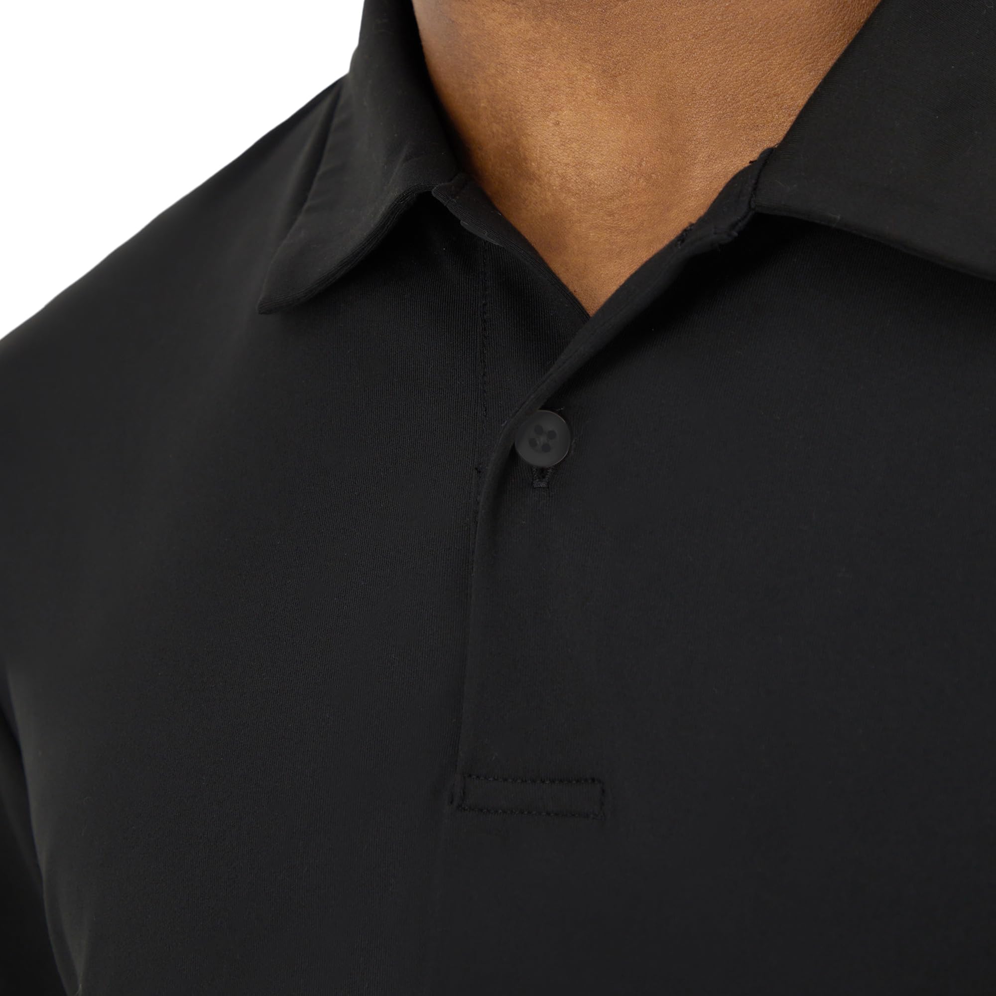 Hanes Men's Moves Performance Polo, Short Sleeve Polo Shirt for Men, Moisture-Wicking