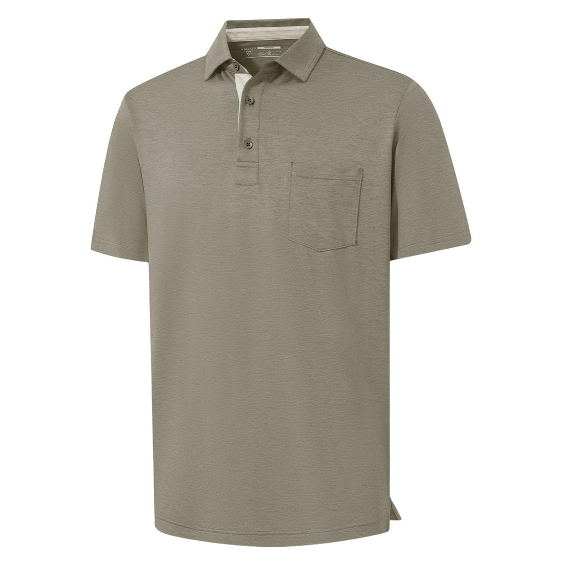 M MAELREG Golf Shirts for Men Dry Fit Performance Lightweight Heather Contrast Collar Mens Polo Shirts Short and Long Sleeve