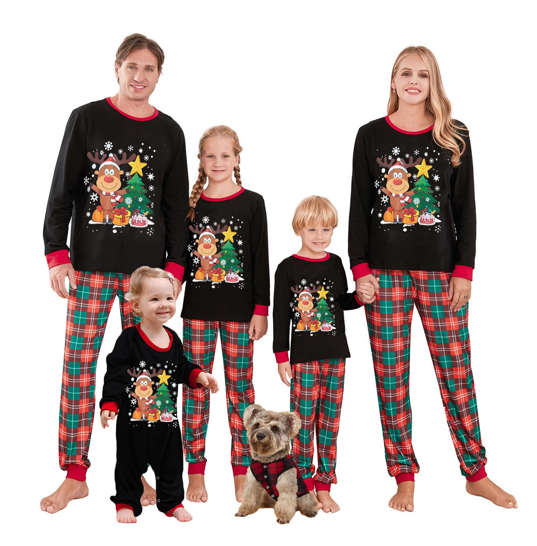 WephuPSho Christmas Family Matching Pajamas, Festive Xmas Jammies Sets for the Whole Family, Holiday Pjs Christmas