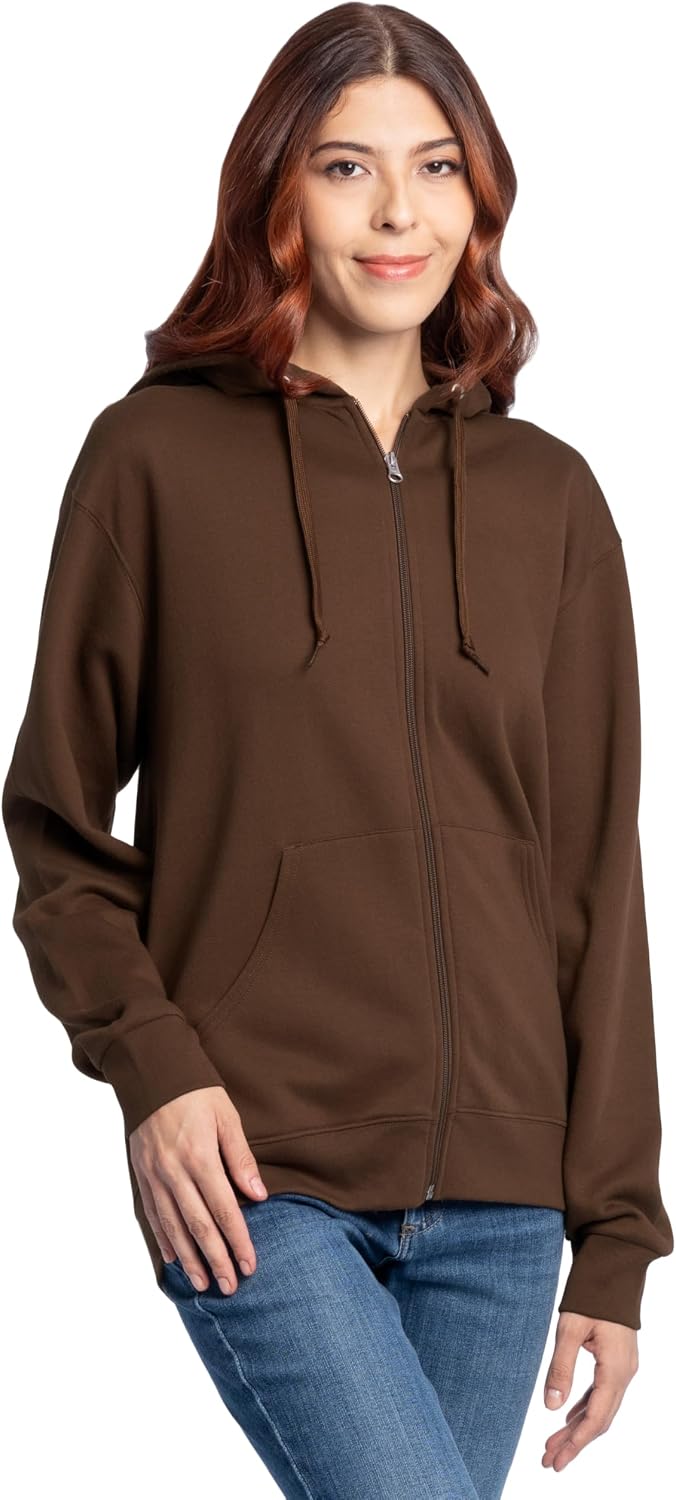 Fruit of the Loom Eversoft Fleece Full Zip Hoodie Sweatshirt