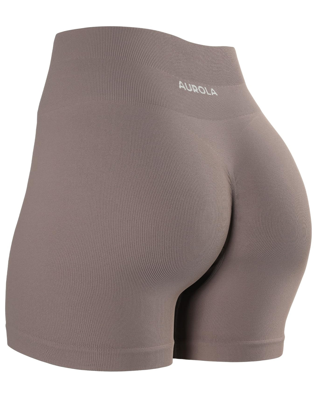 AUROLA Power Workout Shorts for Women Tummy Control Squat Proof Ribbed Thick Seamless Scrunch Active Short