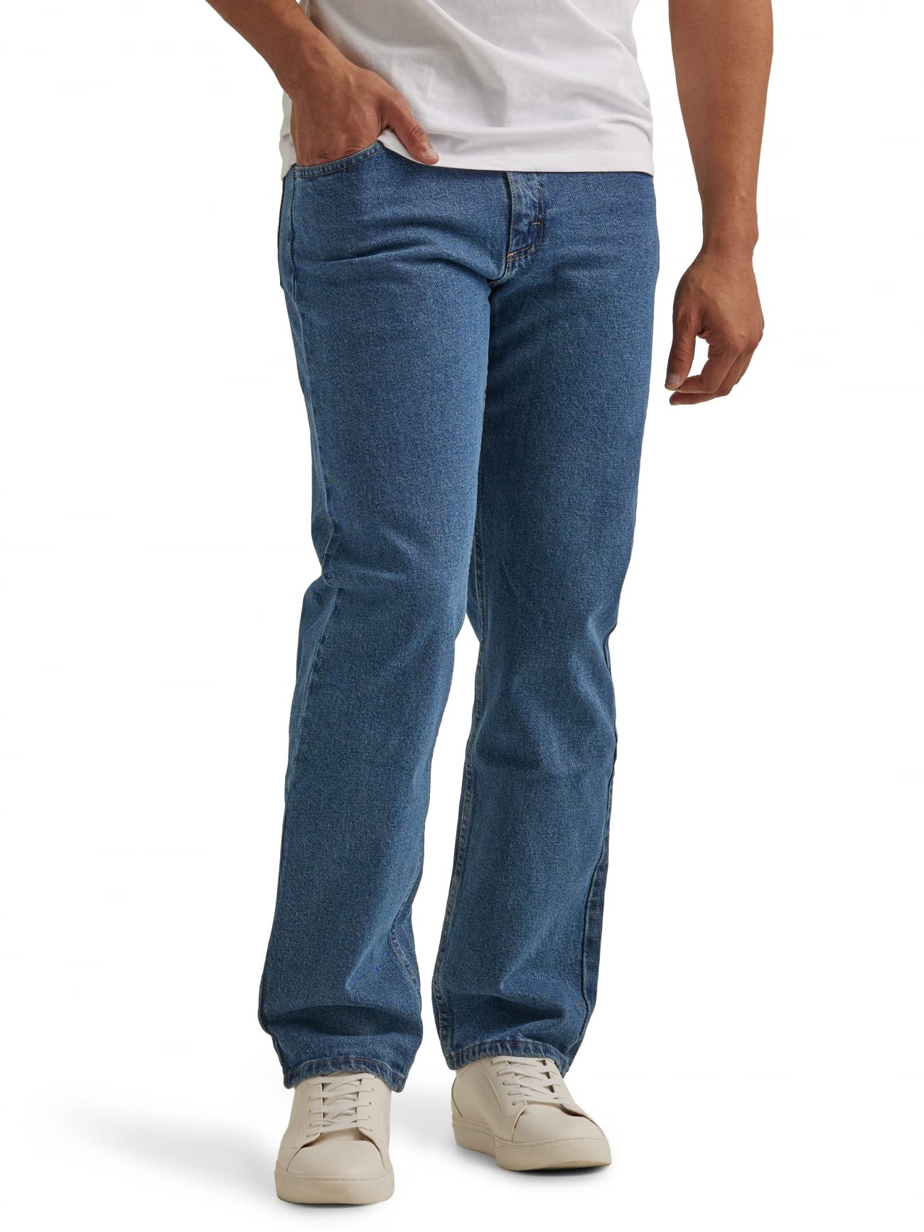 Wrangler Authentics Men's Classic 5-Pocket Relaxed Fit Flex Jean