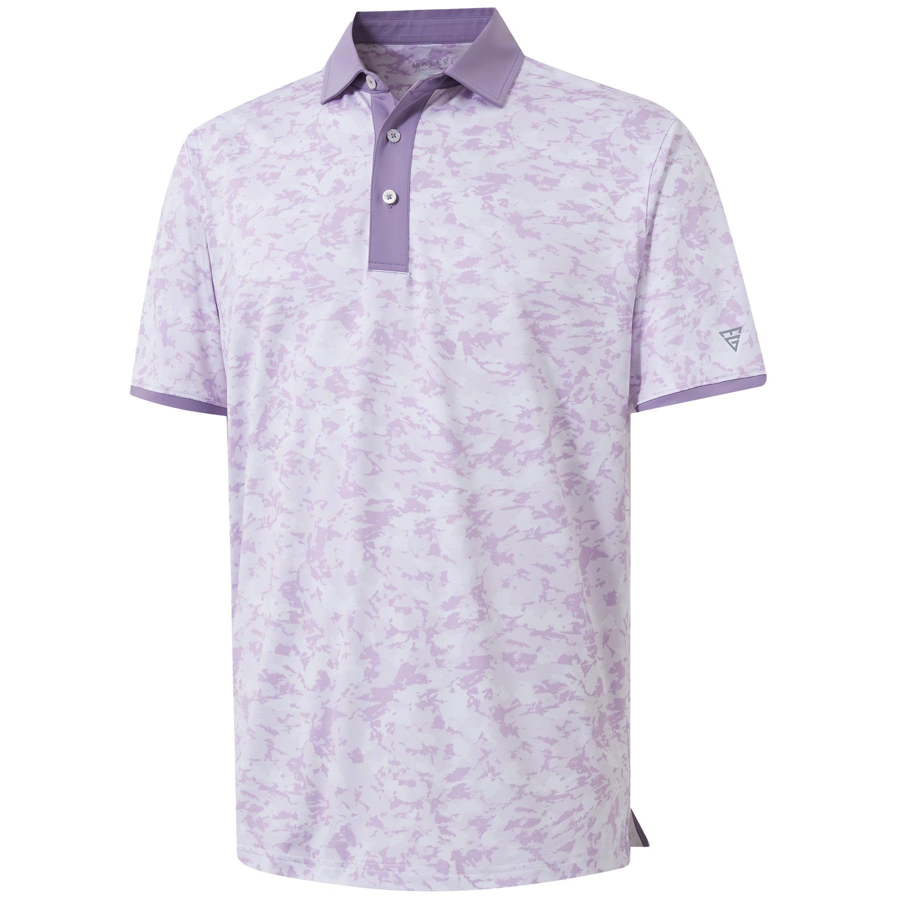 M MAELREG Golf Polo Shirts for Men Dry Fit Performance Lightweight Printing Contrast Collar Mens Golf Shirts Short Sleeve