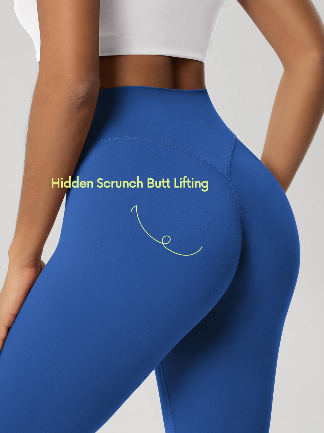 ODODOS Hidden Scrunch Butt Lifting Leggings for Women - 25" / 27" / 29" No Front Seam High Waist Booty Sculpting Yoga Pants