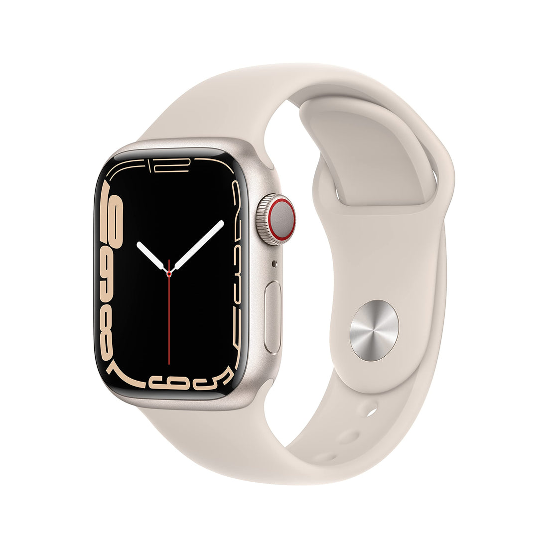 Apple Watch Series 7 [GPS + Cellular 45mm] Smart watch w/ (PRODUCT)RED Aluminum Case with (PRODUCT)RED Sport Band. Fitness Tracker, Blood Oxygen & ECG Apps, Always-On Retina Display, Water Resistant