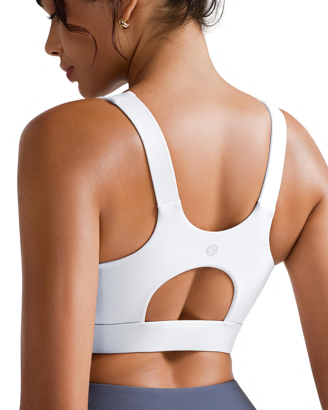 RUNNING GIRL High Impact Sports Bras for Women,Racerback Running Bra Workout Crop Tank Tops Longline Sports Bra Push up