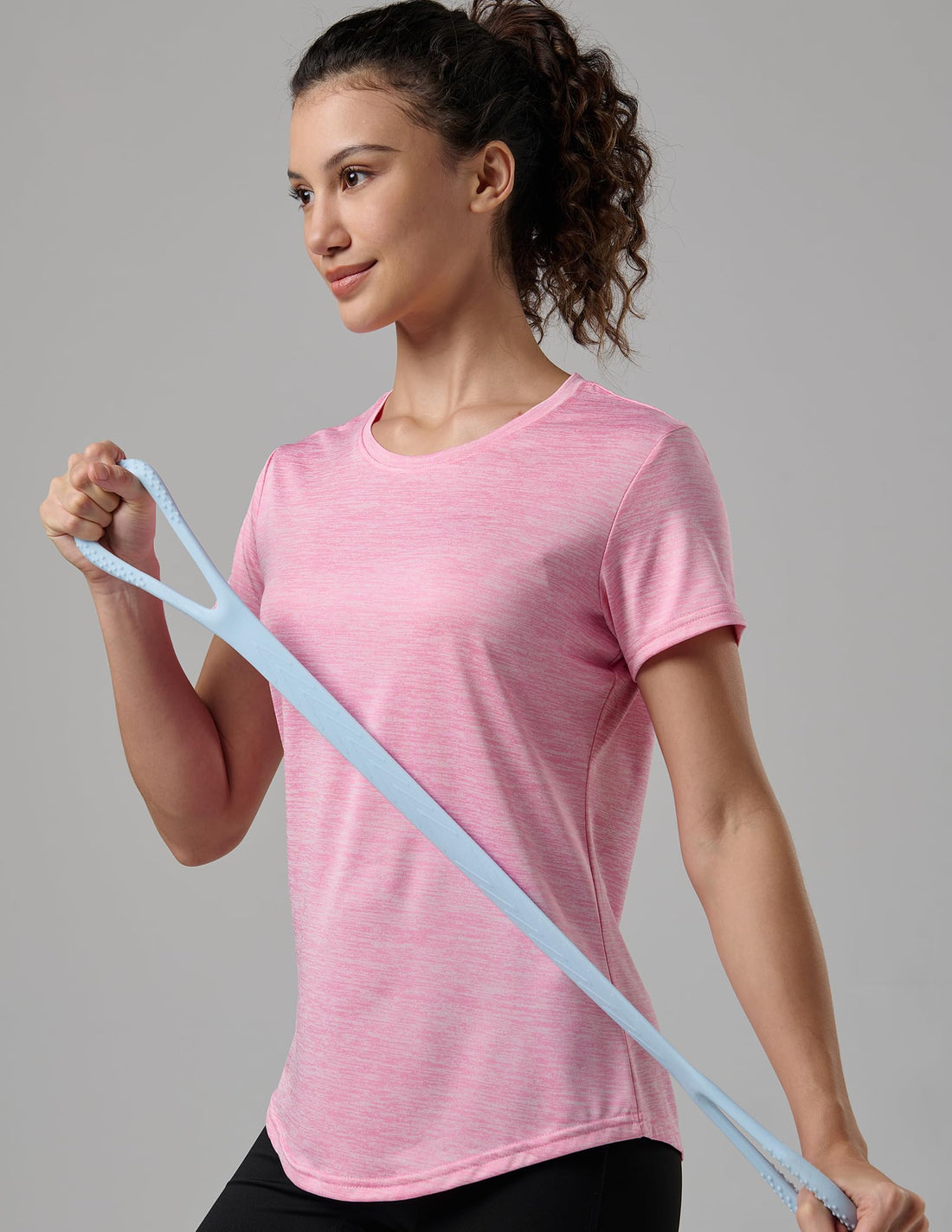 Liberty Imports 5 Pack Women's Dry Fit Workout Tops, Athletic Short Sleeve T Shirts for Yoga Gym (Available in Plus Sizes)