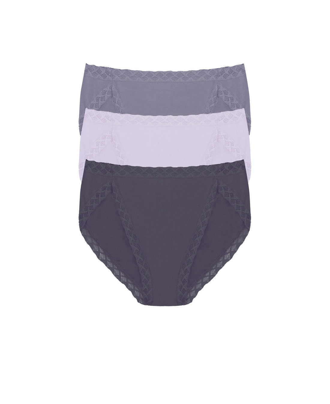 Natori Women's Pima Bliss French Cut Briefs 3 Pack