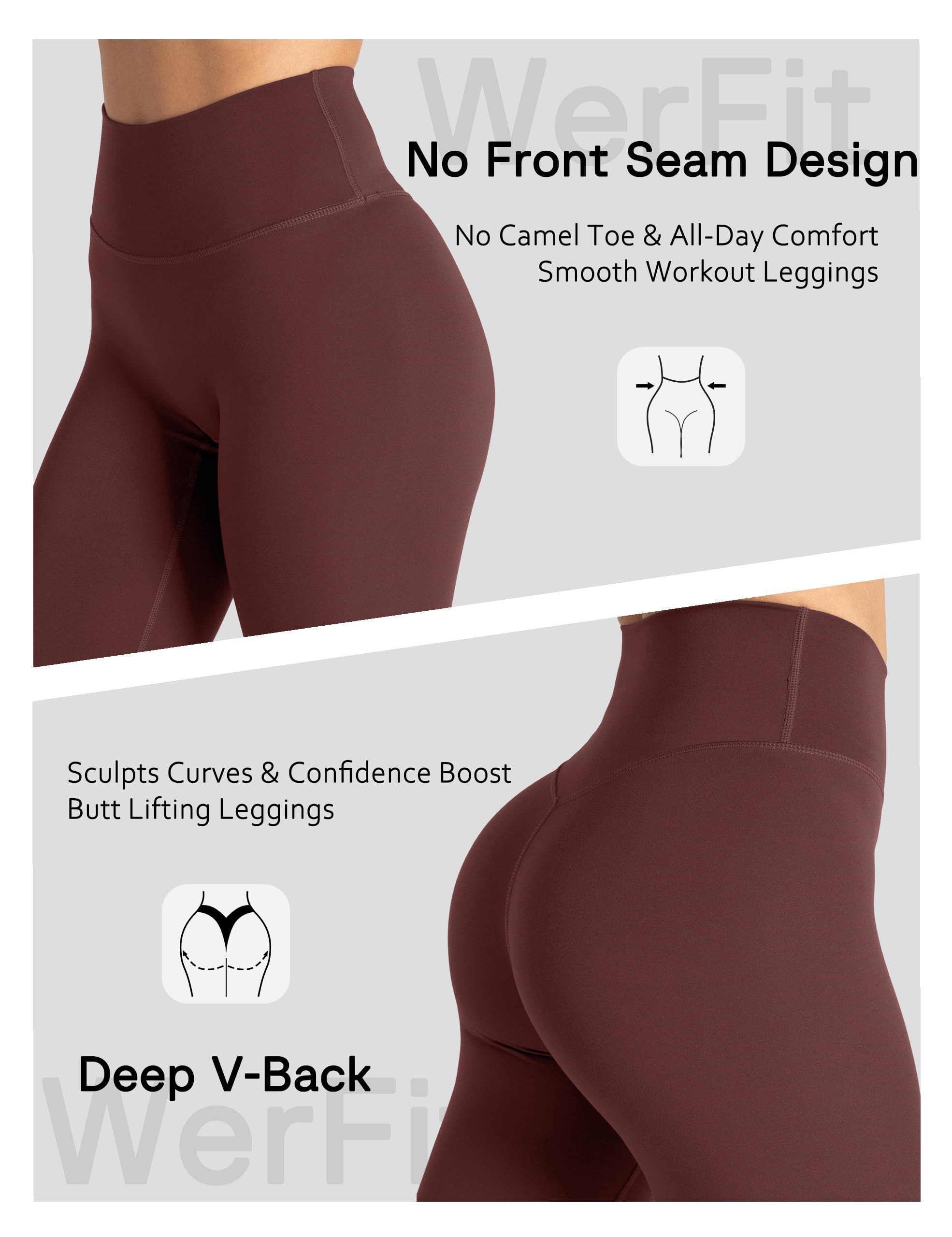 Unthewe Womens Naked Feel Leggings 25"