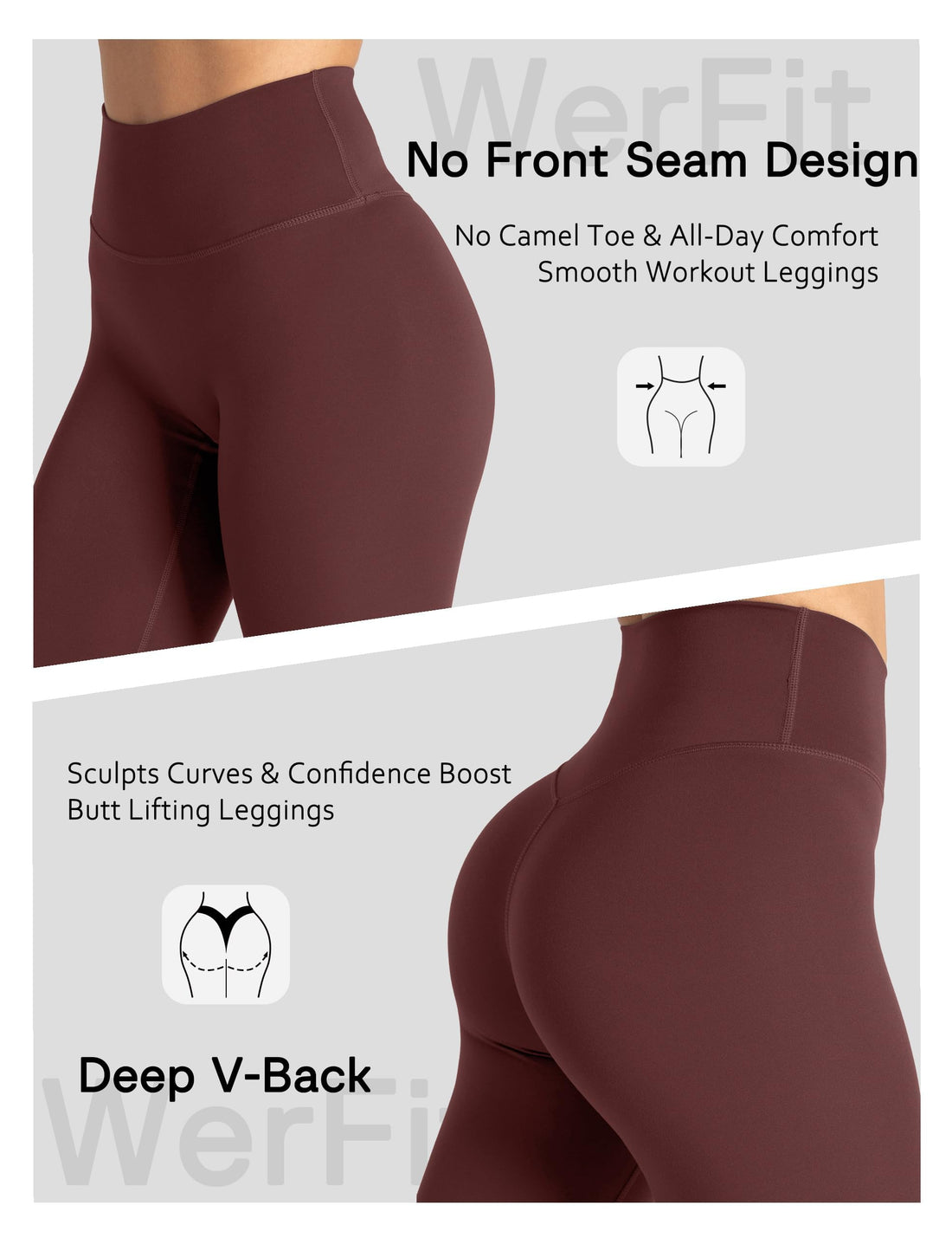Unthewe Womens Naked Feel Leggings 25"