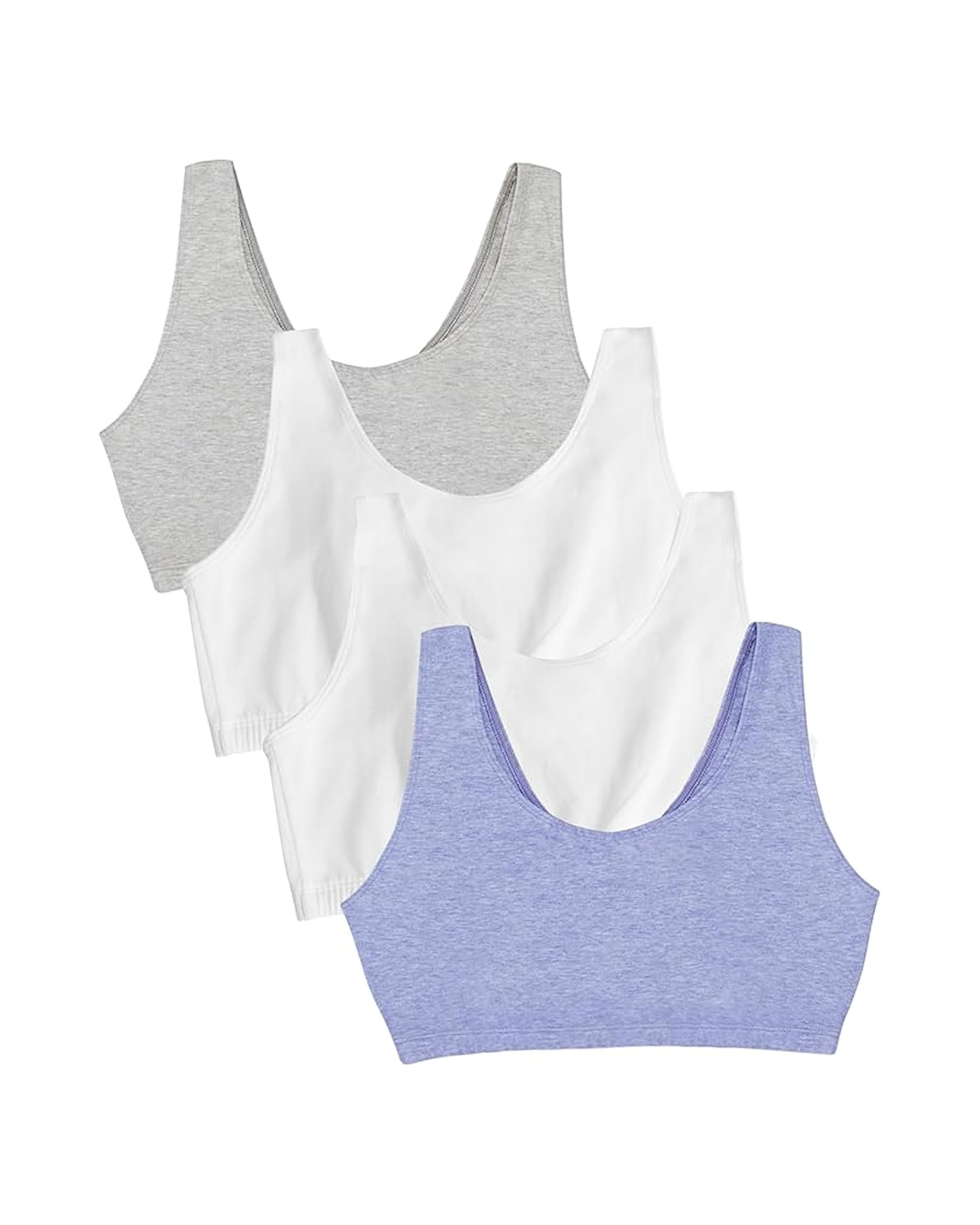 Fruit of the Loom Women's Built Up Tank Style Sports Bra Value Pack