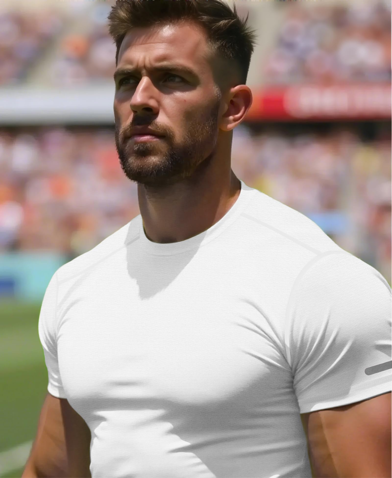 Workout Shirts Men Moisture Wicking Quick Dry Running Short Sleeve | Breathable high elasticity gym activewear tee durable lightweight athletic fit performance tshirt
