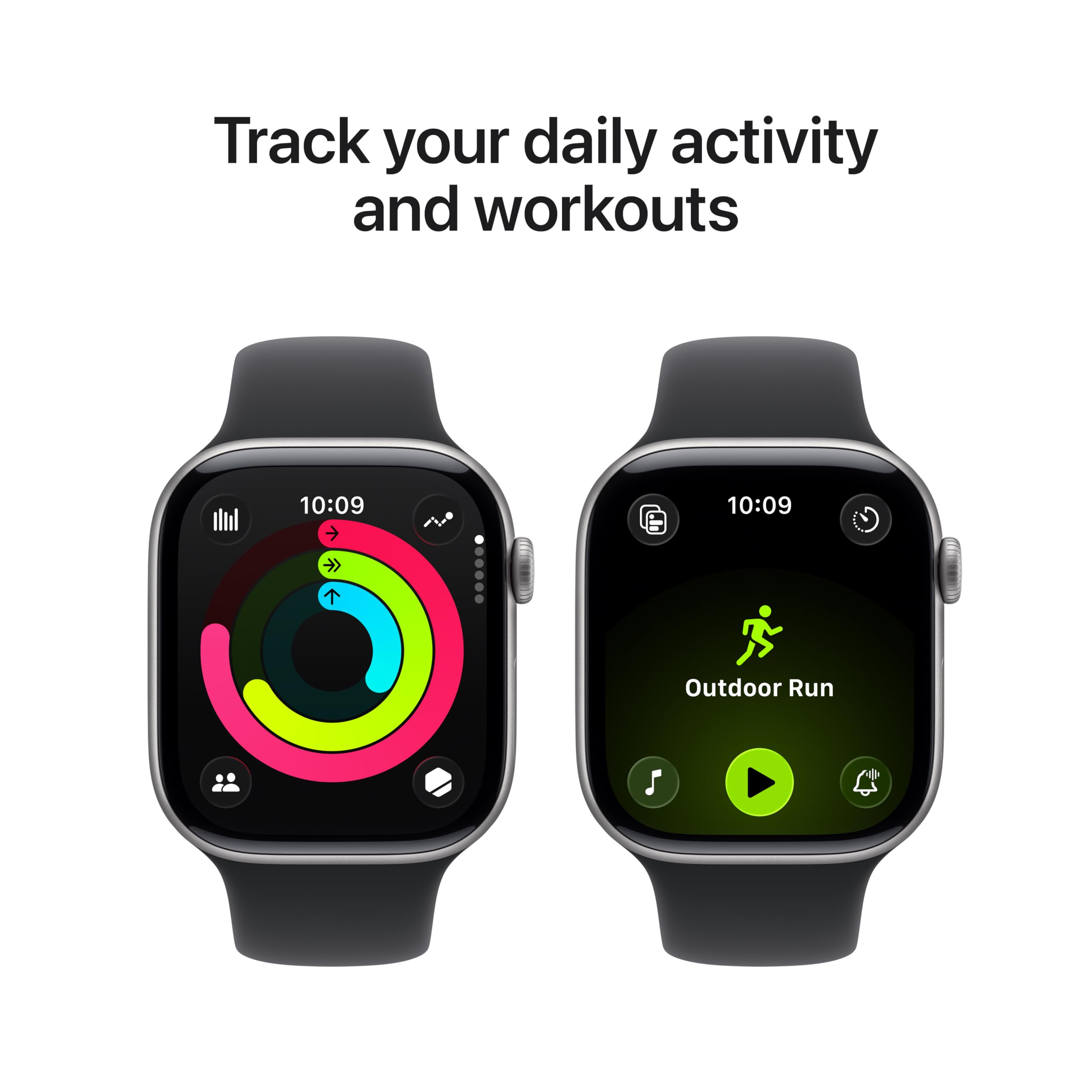 Apple Watch Series 11 [GPS 42mm] Smartwatch with Rose Gold Aluminum Case with Light Blush Sport Band - S/M., Fitness Tracker, Water Resistant (Renewed)