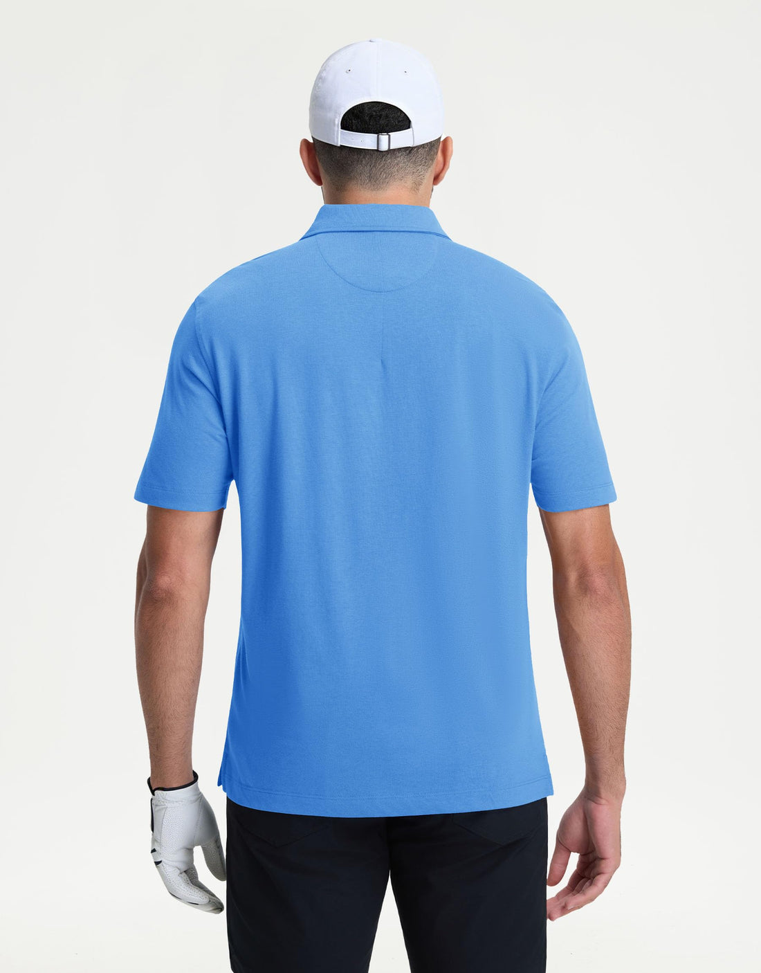 M MAELREG Mens Golf Shirts Short Sleeve Lightweight Soft Cotton Blend with Pocket Summer Casual Daily Wear
