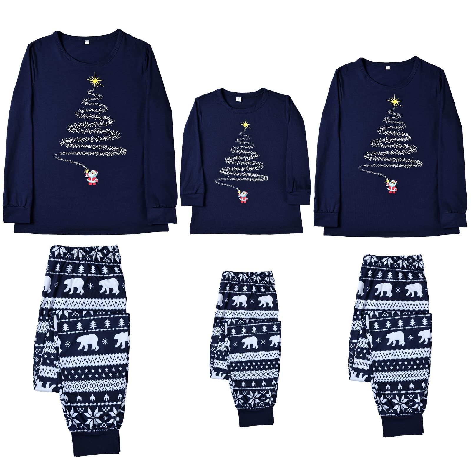 Family Christmas Pajamas Matching sets,Matching Christmas Pajamas Set for family,Womens Sleepwear, Xmas PJS Set