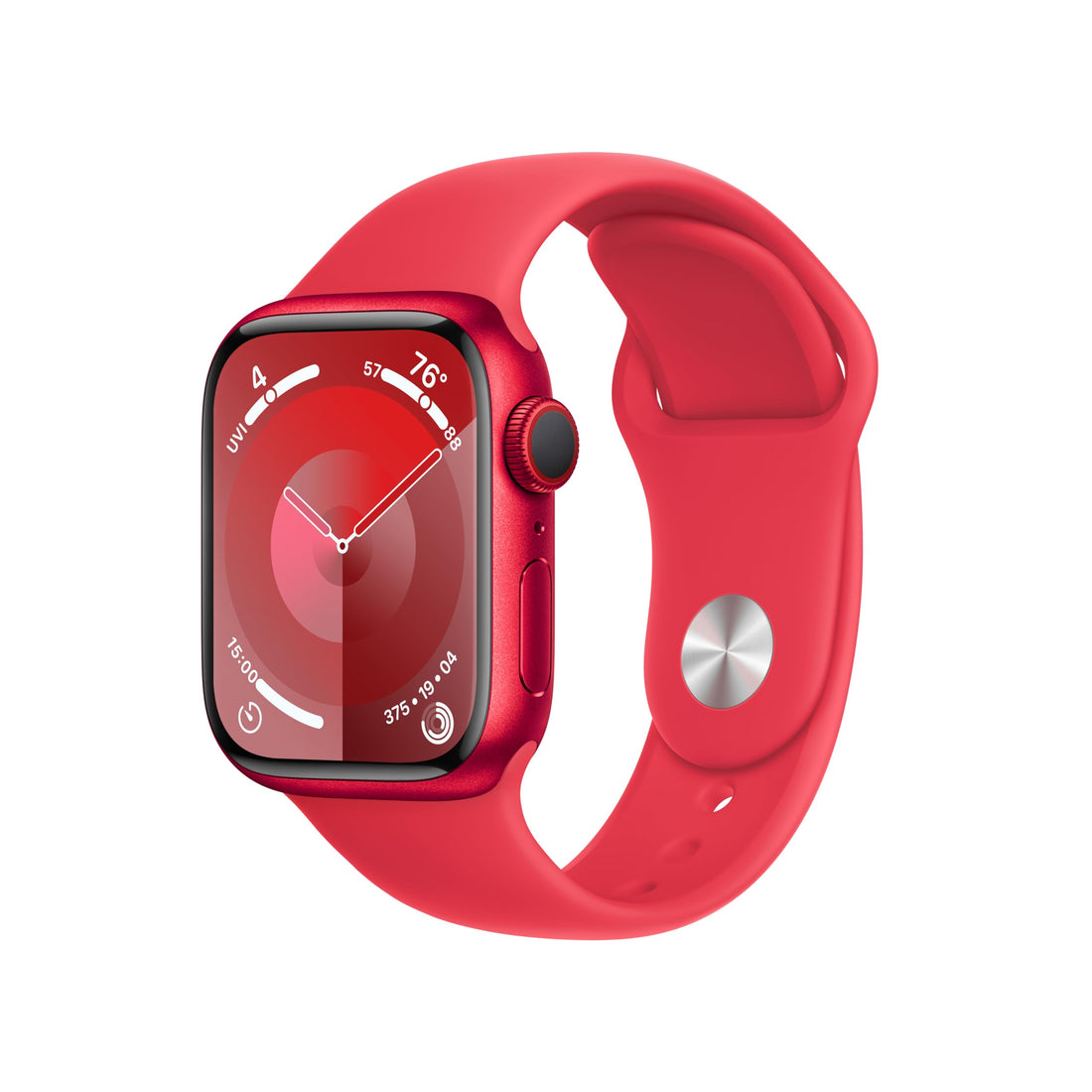 Apple Watch Series 9 [GPS 45mm] Midnight Aluminum Case with Midnight Sport Band M/L (Renewed)