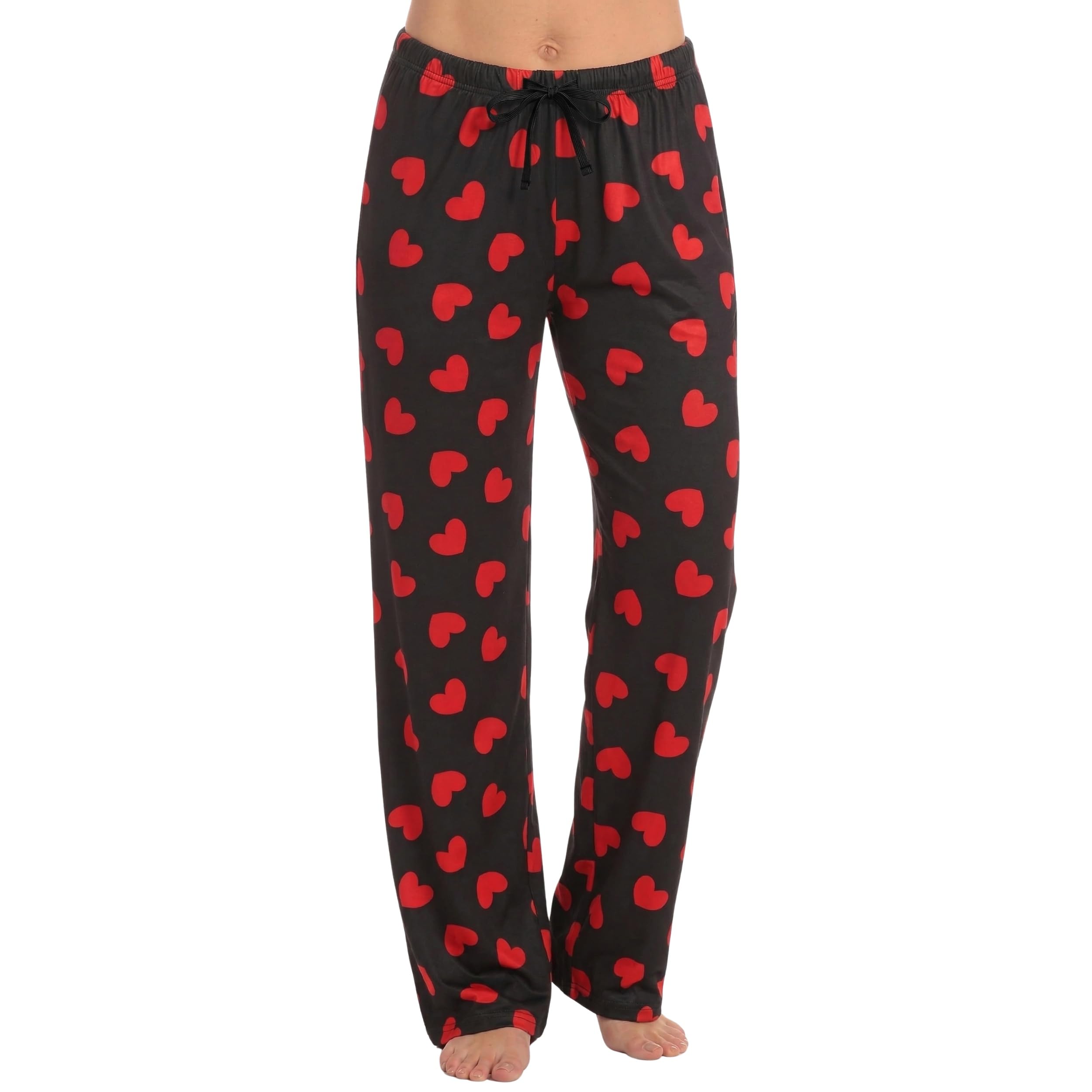 Just Love Women's Pajama Pants, Soft Stretch Jersey PJ Bottoms with Two Pockets, Elastic Waist and Drawstring