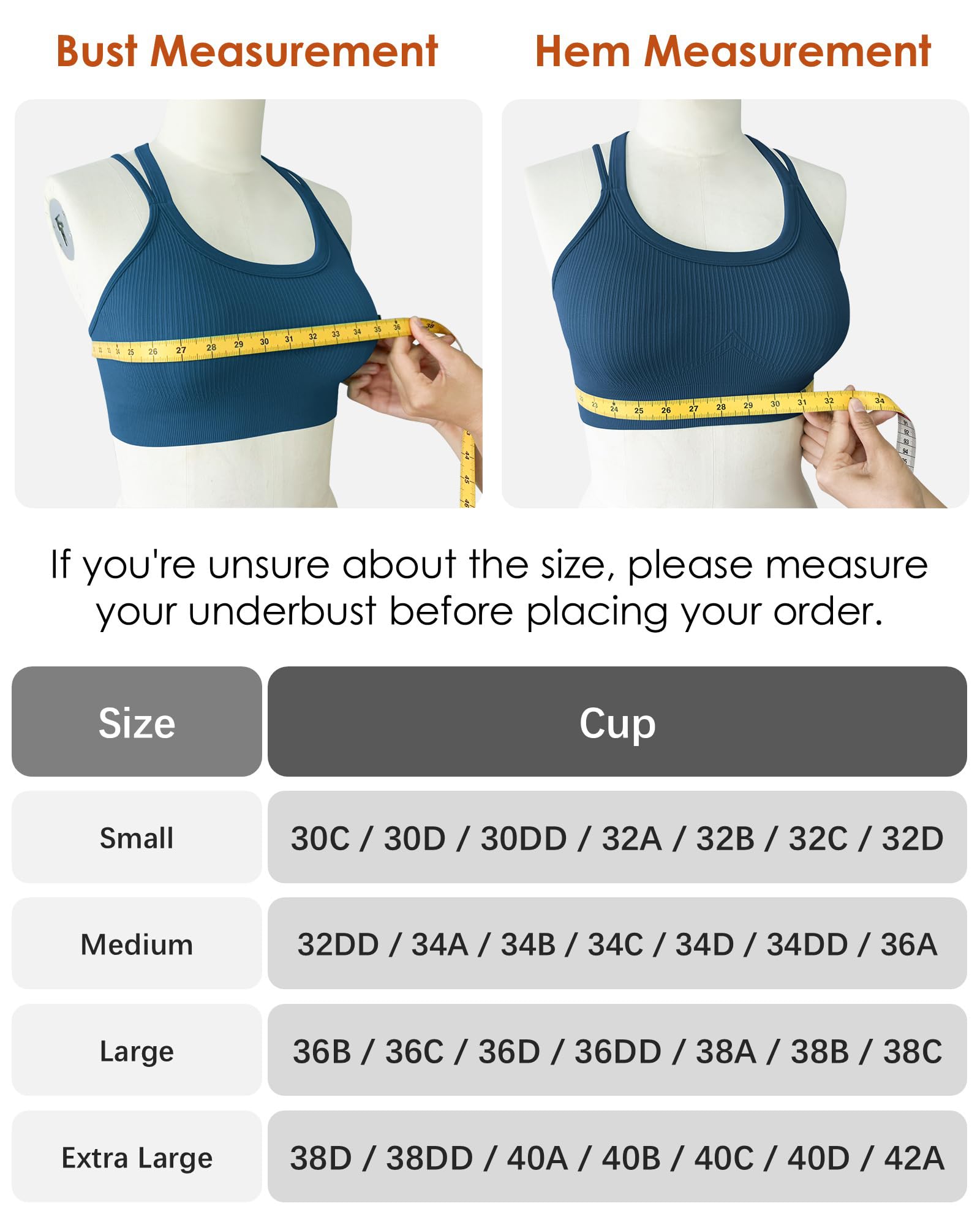 Sports Bras for Women HIigh Support, Criss-Cross Back Padded Strappy High Impact Sports Bras for Women Large Bust