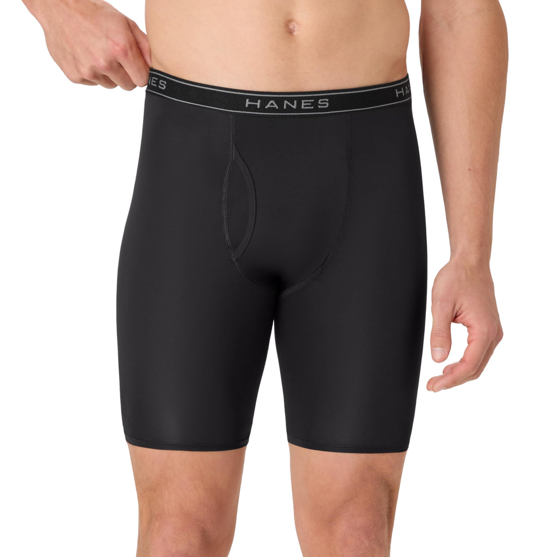 Hanes Men's Underwear Boxer Brief Pack, Performance Stretch Underwear, Moisture-wicking Boxer Briefs for Men, 6-pack