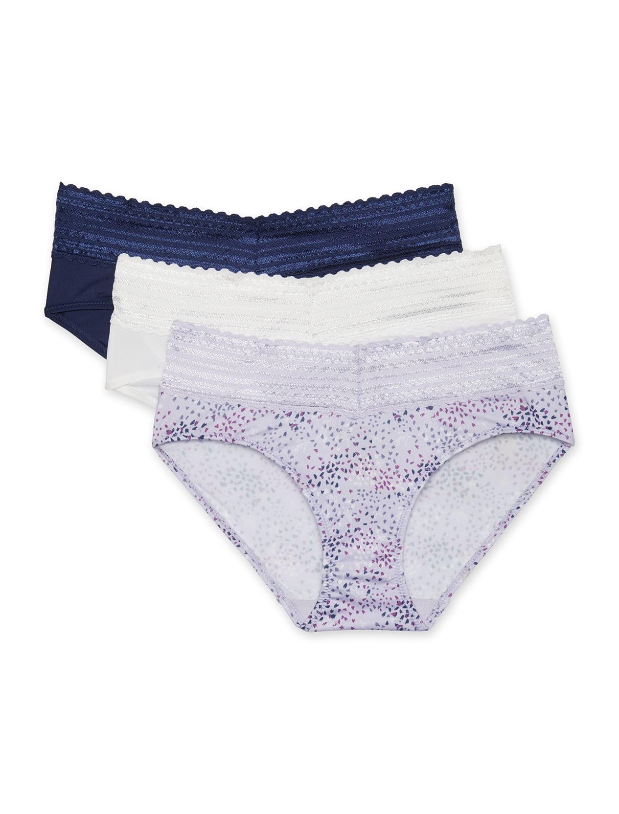 Warner's womens Blissful Benefits No Muffin 3 Pack Hipster Panties