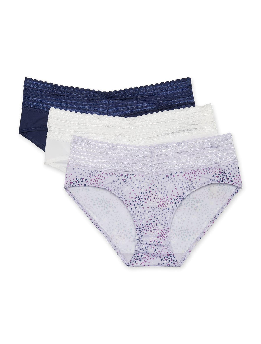 Warner's womens Blissful Benefits No Muffin 3 Pack Hipster Panties