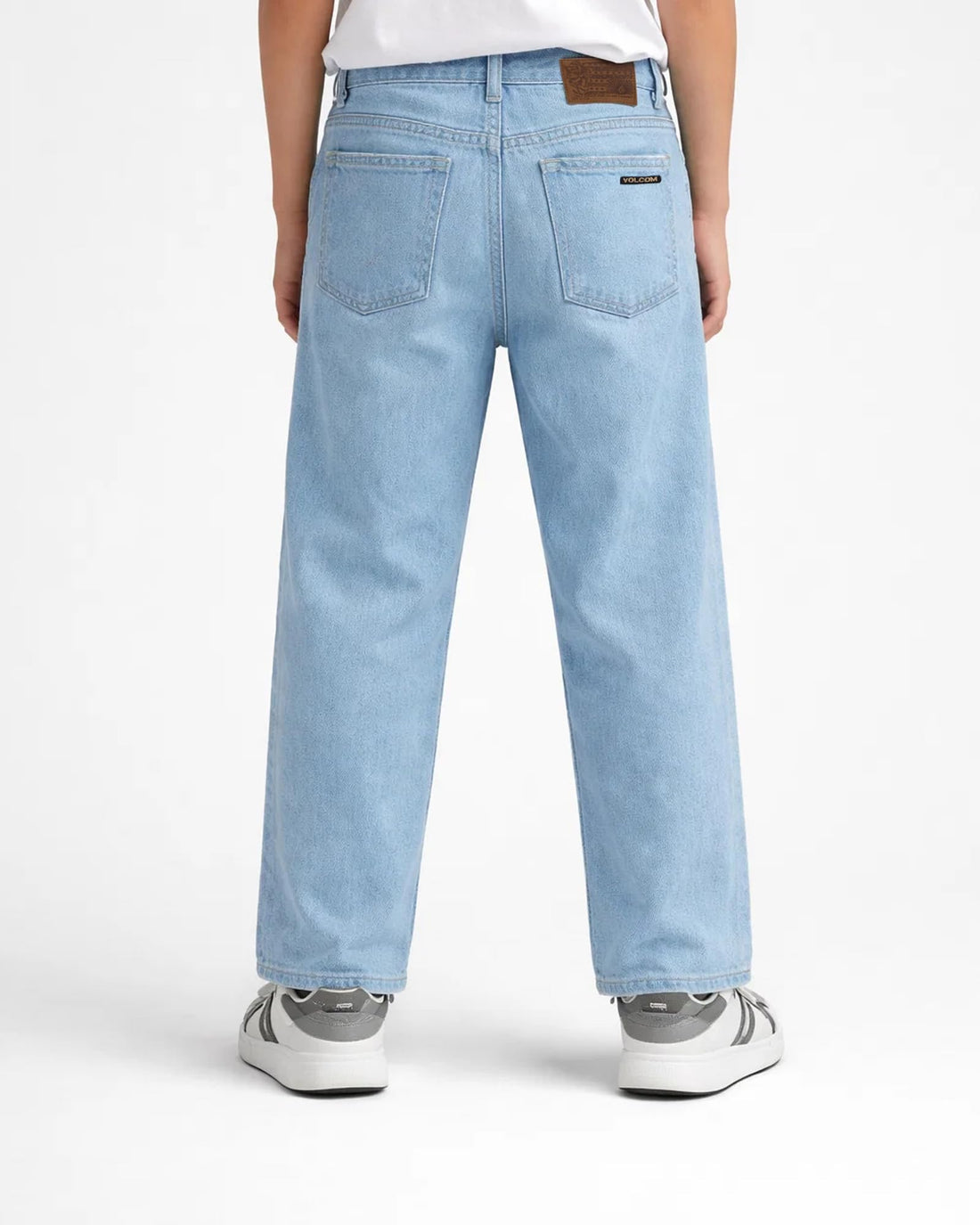Volcom Boys' Regular Fit Pull-On Denim Jeans, 5-Pocket Style | Relaxed Comfort That Moves with Growing Kids, a Classic Timeless Look for School, Weekends or Everyday Wear