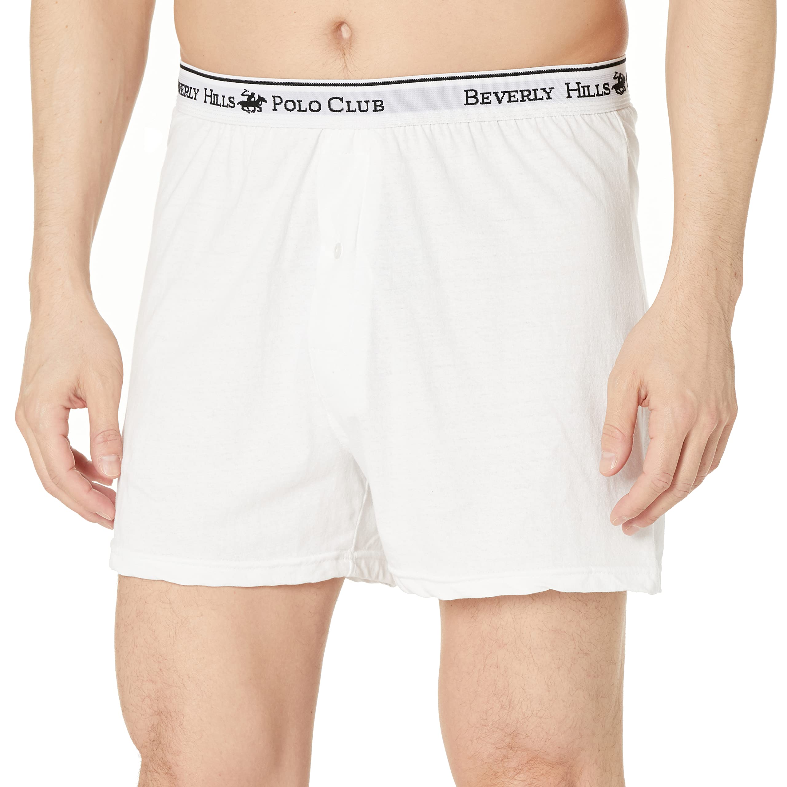 Beverly Hills Polo Club Men's 4 Pack Knit Boxer Short