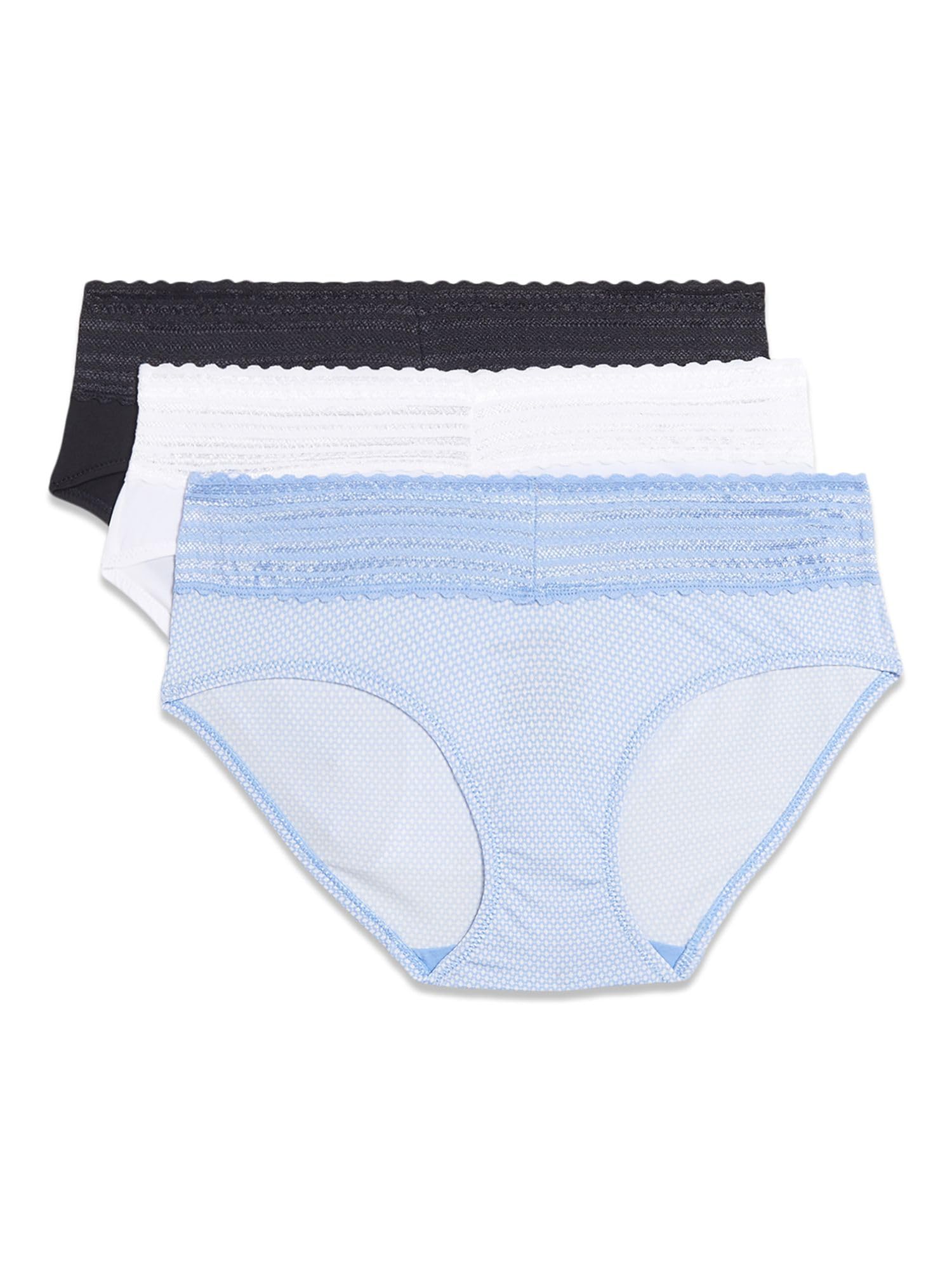 Warner's womens Blissful Benefits No Muffin 3 Pack Hipster Panties