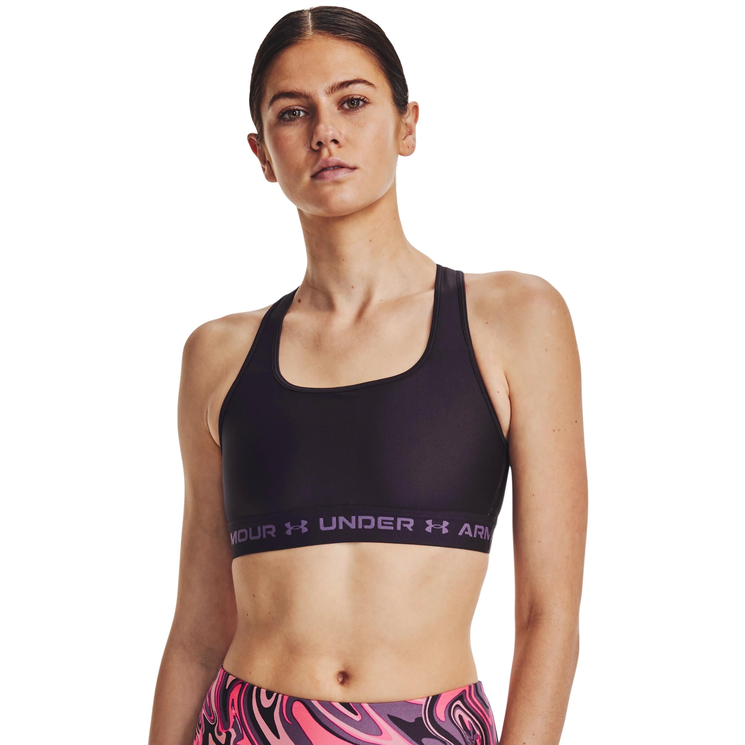 Under Armour Women's Crossback Mid Impact Sports Bra