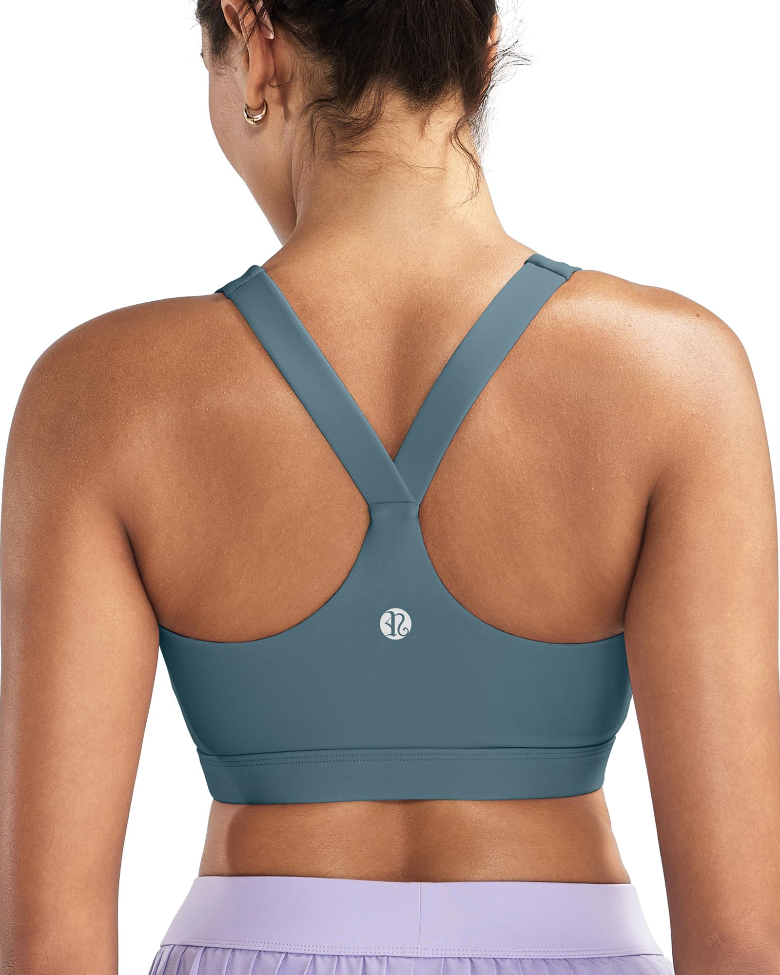 RUNNING GIRL Sports Bras for Women, Molded Cup High Impact Sports Bra Workout Bras for Women High Support Racerback