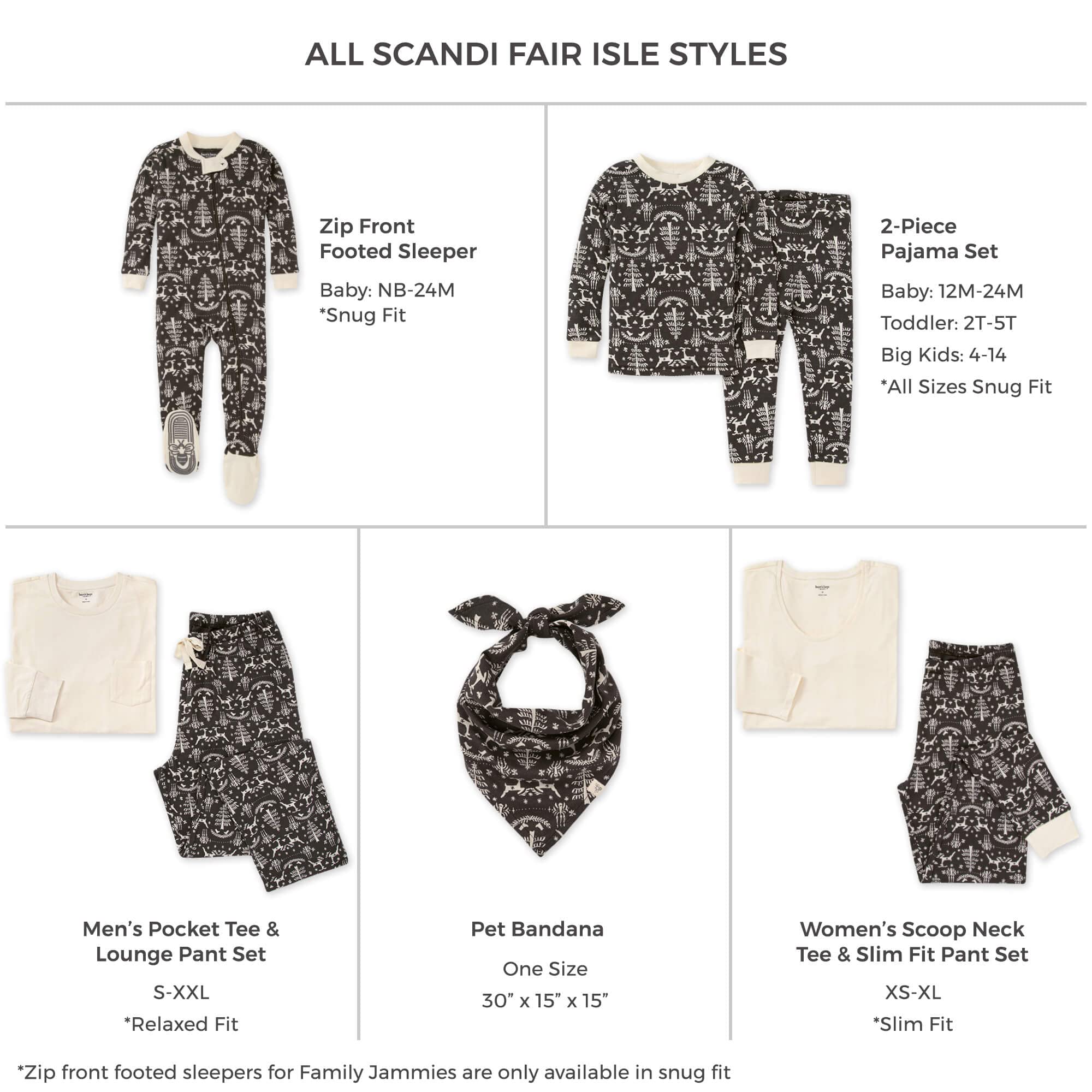 Burt's Bees Baby Matching Family Jammies, Organic Cotton, Holiday Pajamas