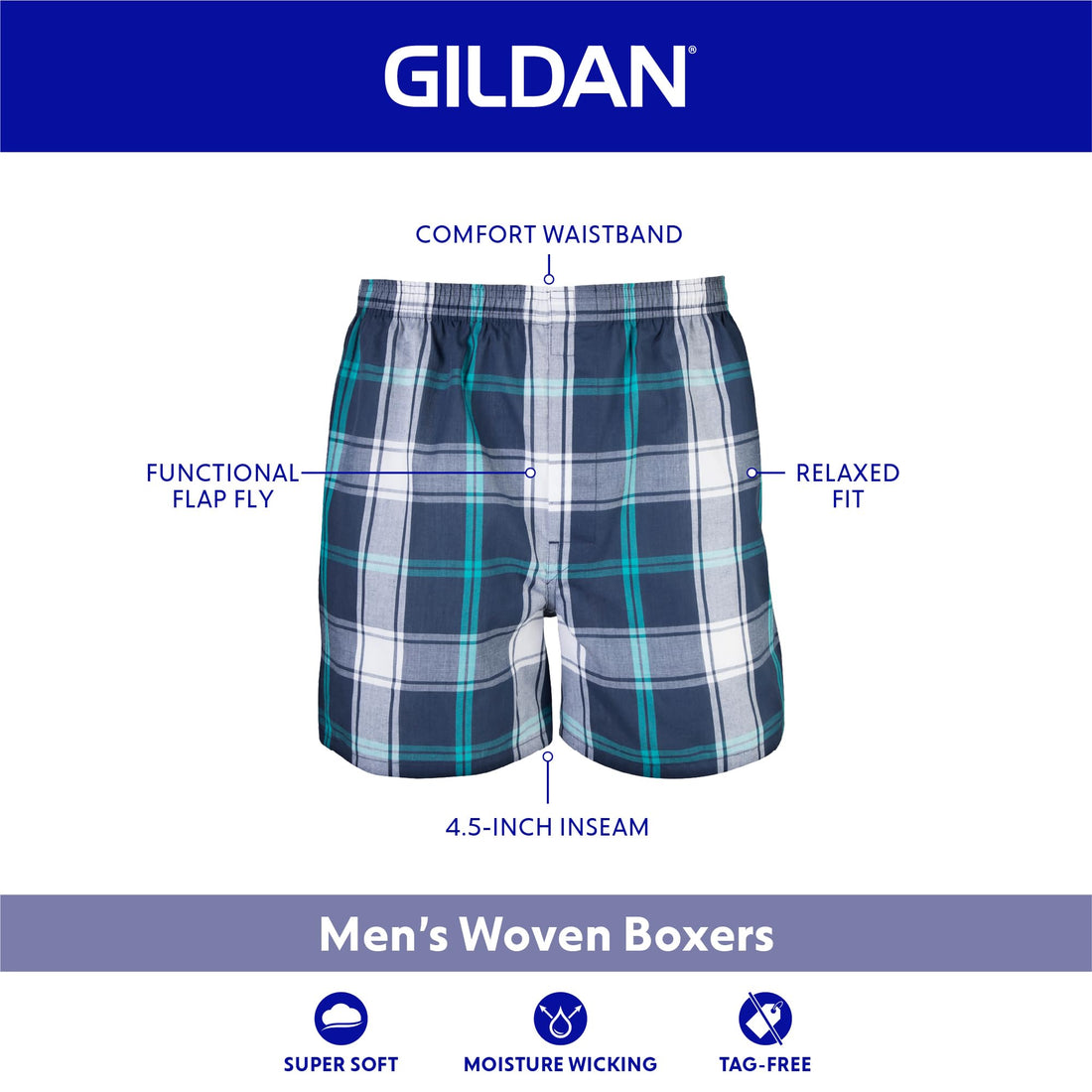 Gildan Men's Underwear Boxers, Multipack
