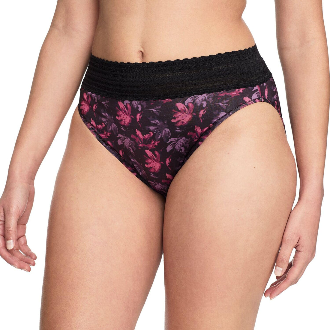 Warner's Women's No Pinching, No Problems Dig-Free Comfort Waist with Lace Microfiber Hi-Cut 5109J