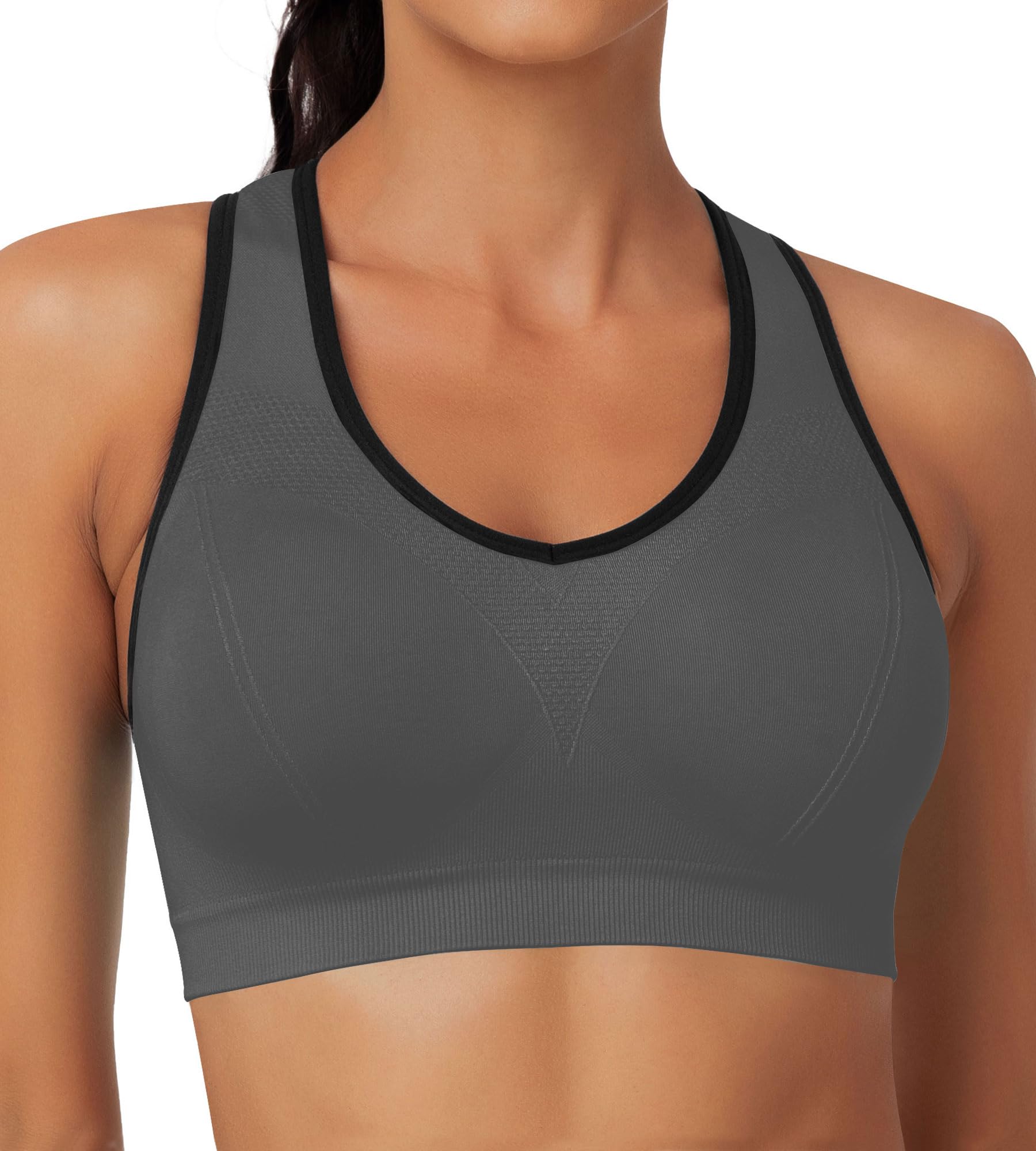 MIRITY Women Racerback Sports Bras - High Impact Workout Gym Activewear Bra