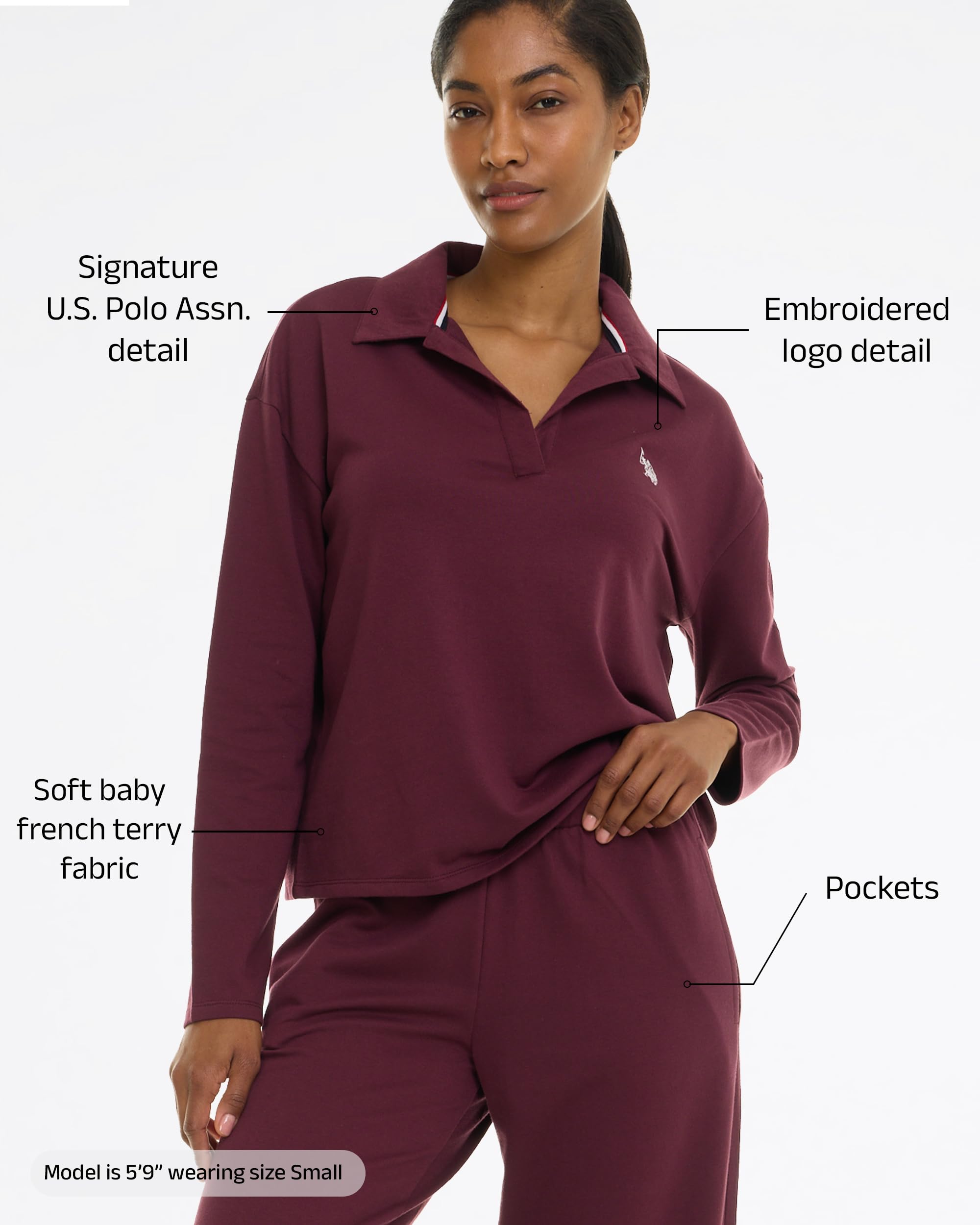 U.S. POLO ASSN. Womens Pajama Sets 2 Piece