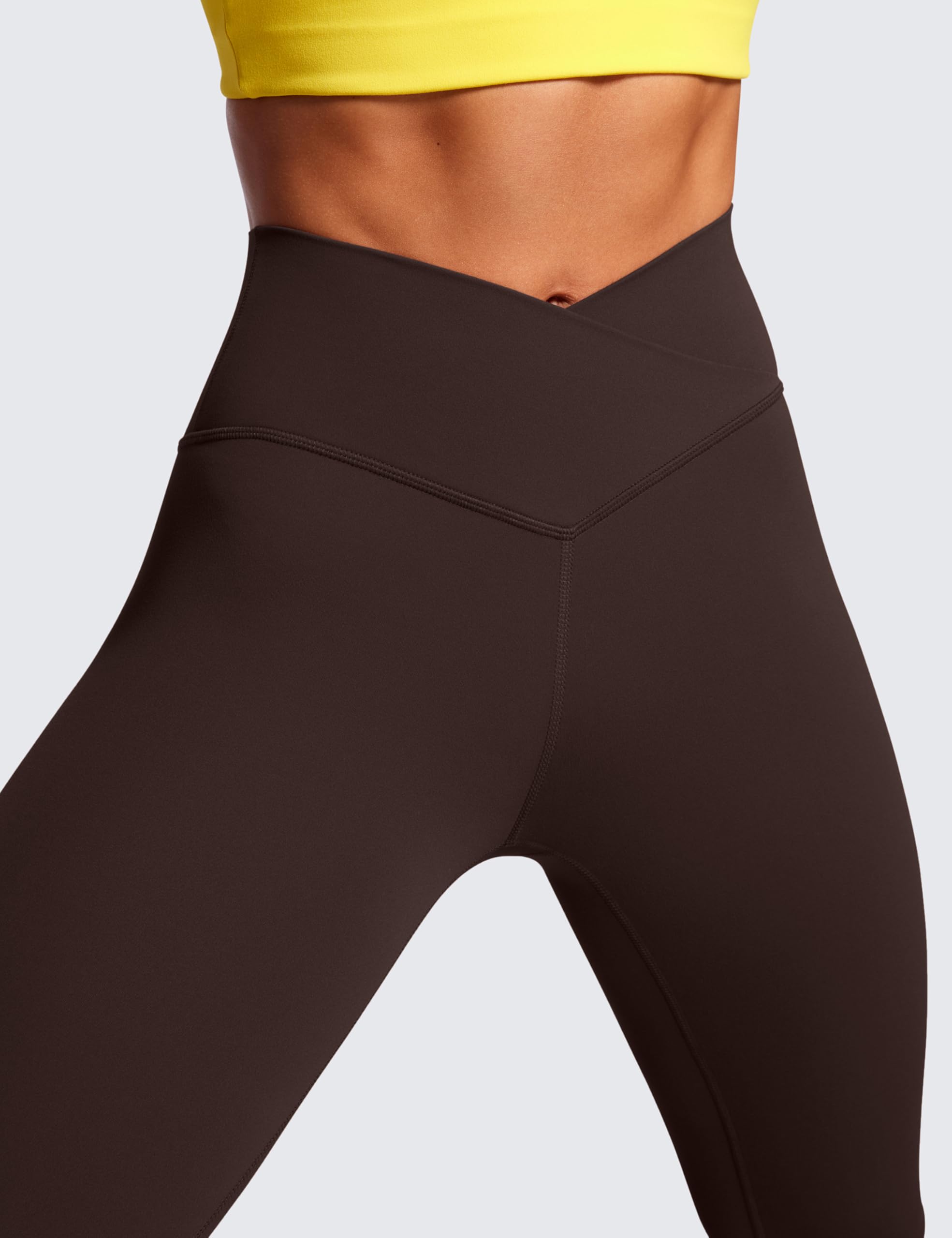 CRZ YOGA Crossover Waist Leggings 25"